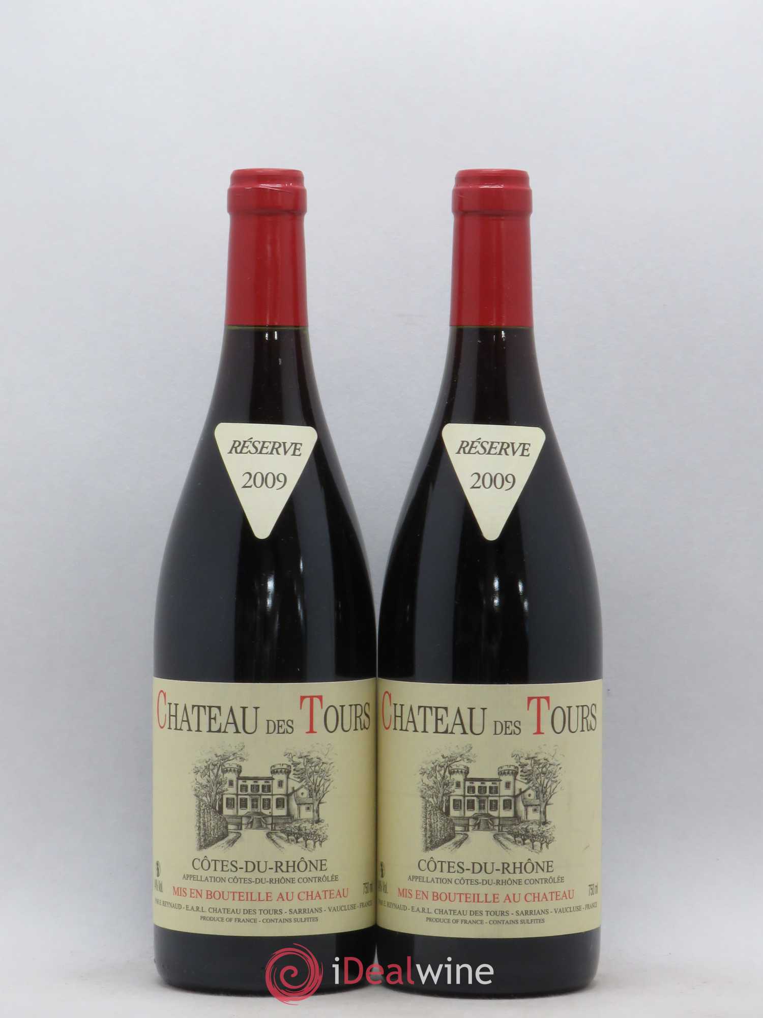 Côtes-du-Rhône Château des Tours Emmanuel Reynaud 2009 - Lot de 2 bouteilles - 0