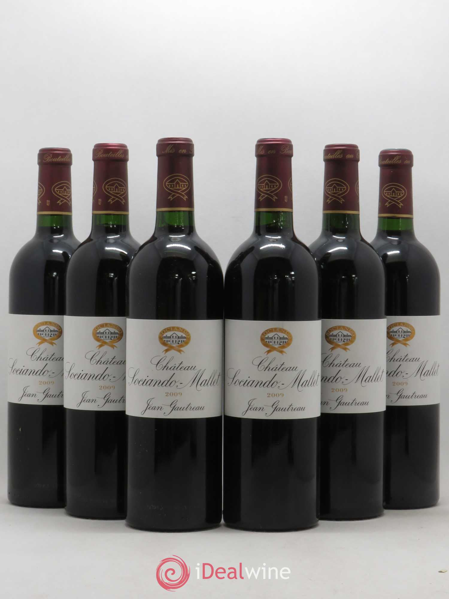 Château Sociando Mallet 2009 - Lot de 6 bouteilles - 0