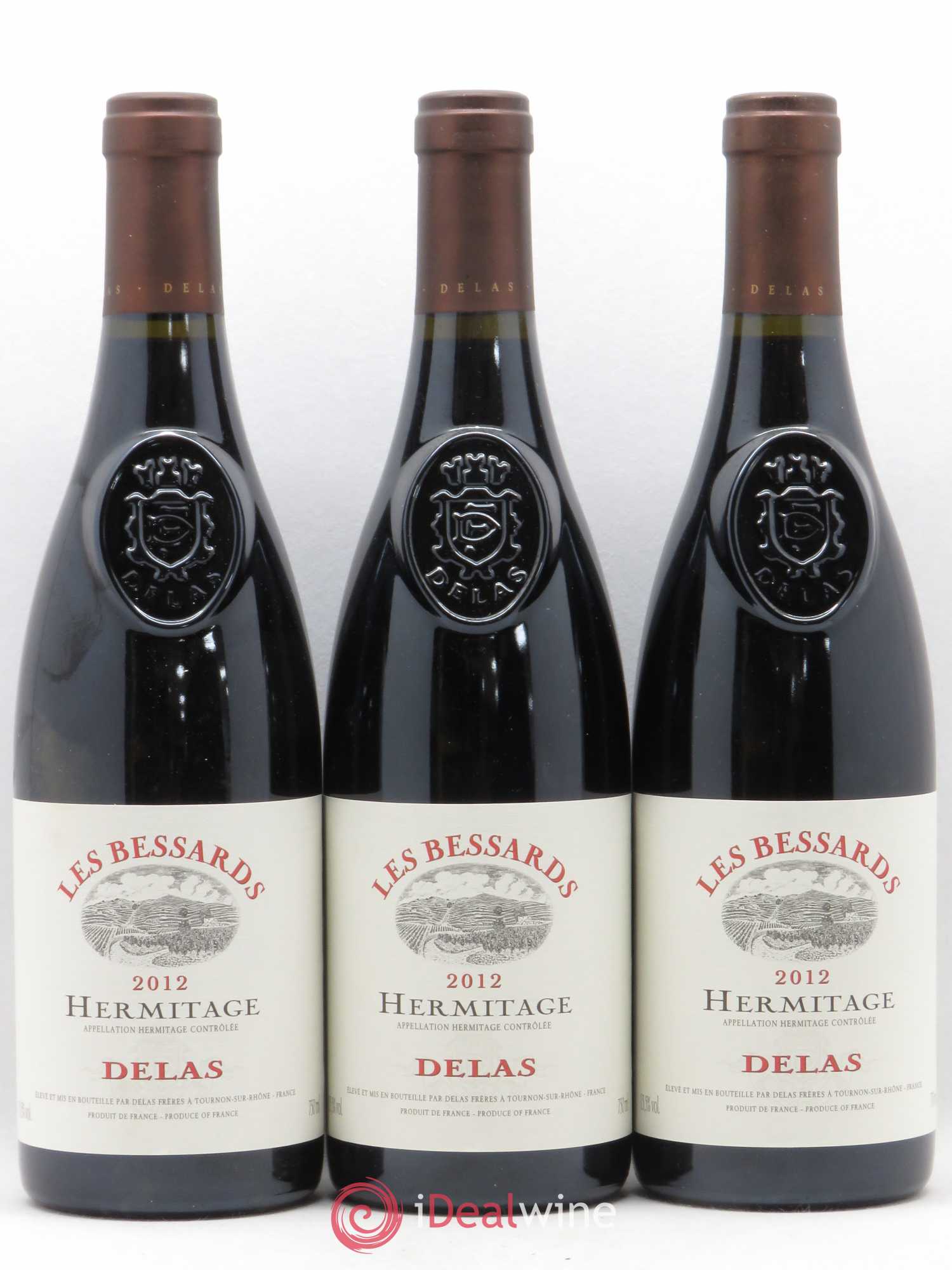 Hermitage Les Bessards Delas Frères 2012 - Lot de 3 bouteilles - 0