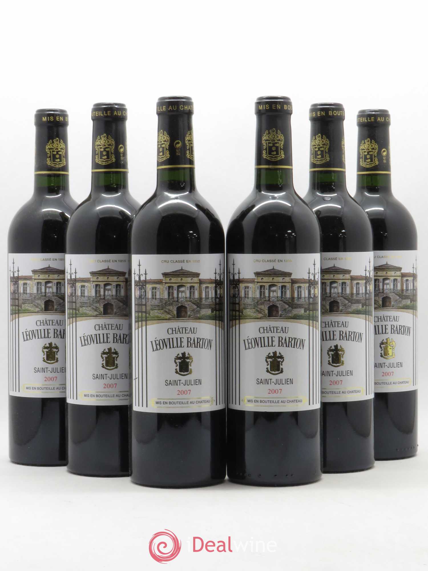 Château Léoville Barton 2ème Grand Cru Classé 2007 - Lot de 6 bouteilles - 0