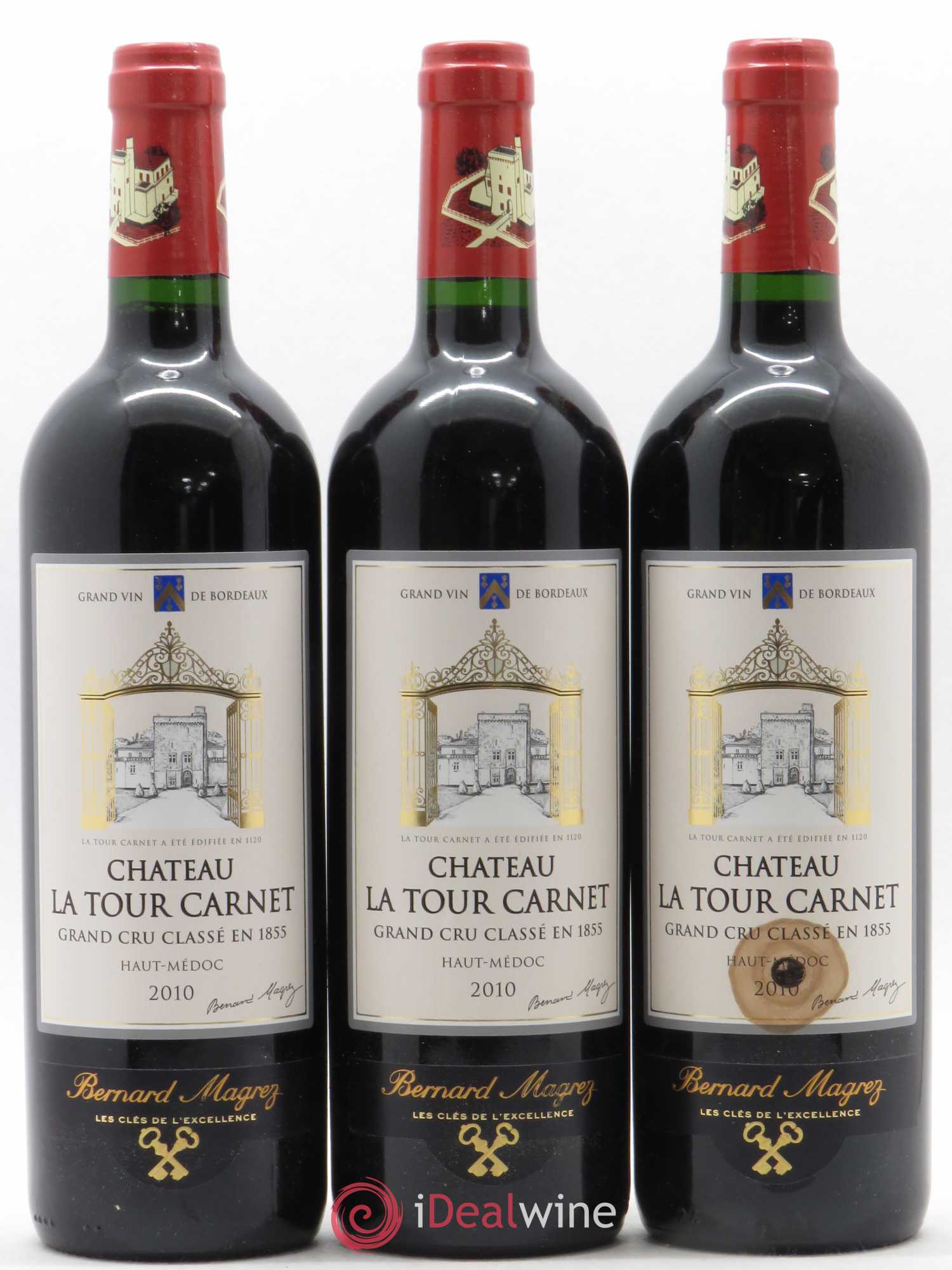 Château la Tour Carnet 4ème Grand Cru Classé 2010 - Lot de 6 bouteilles - 2