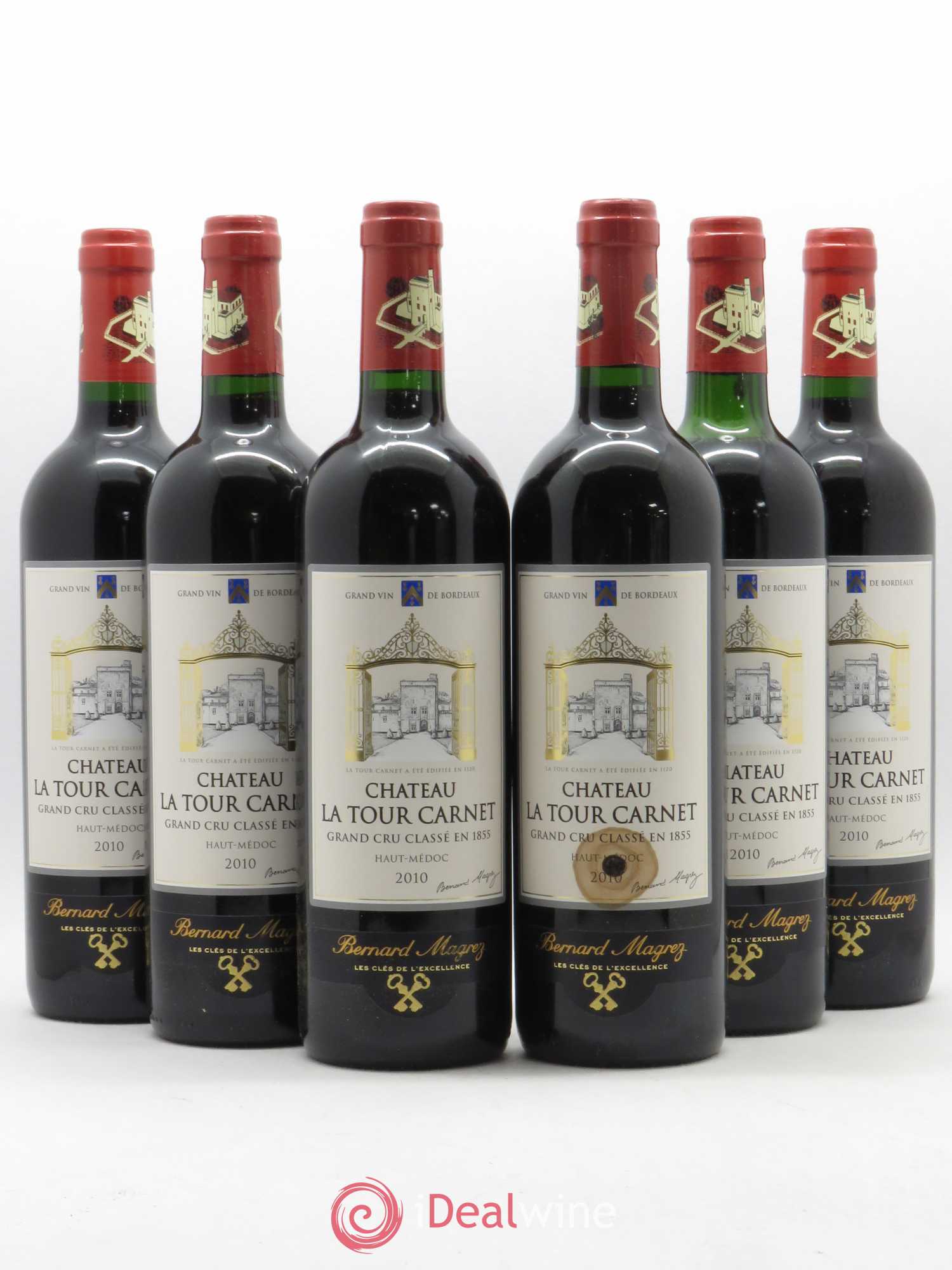 Château la Tour Carnet 4ème Grand Cru Classé 2010 - Lot de 6 bouteilles - 0