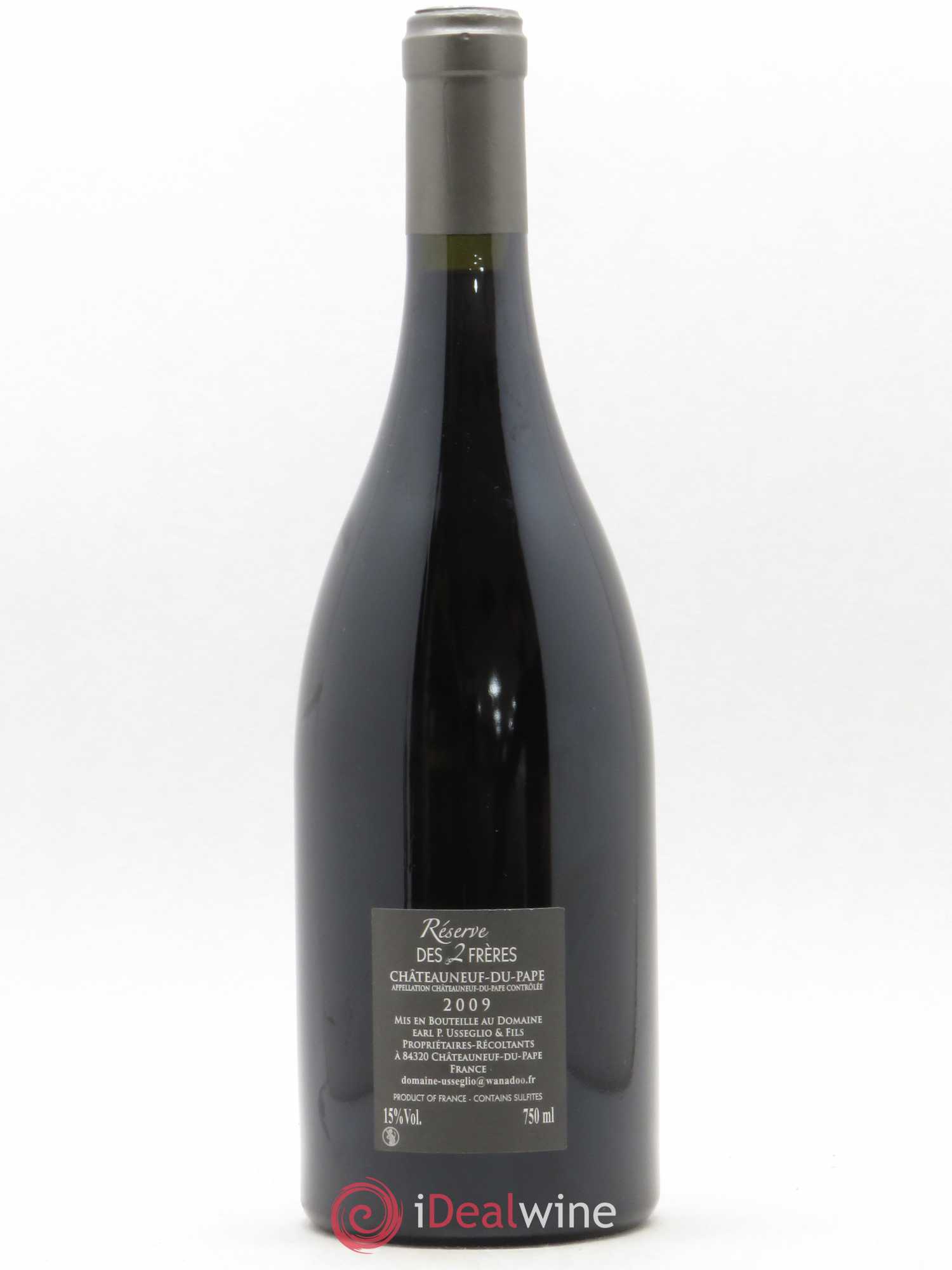 Châteauneuf-du-Pape Réserve des 2 frères Pierre Usseglio & Fils 2009 - Lot de 1 bouteille - 1
