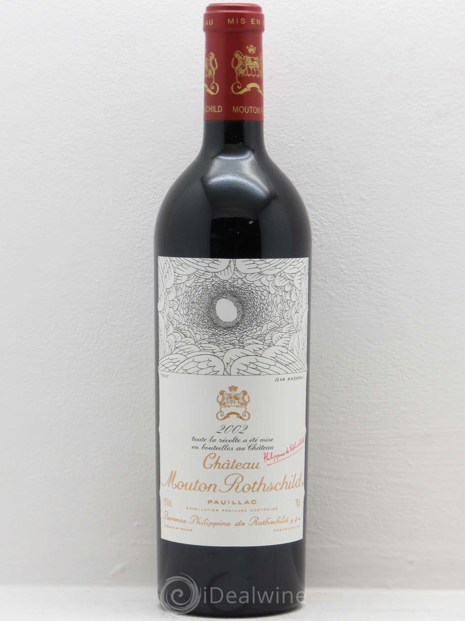 Château Mouton Rothschild 1er Grand Cru Classé 2002 - Lot de 1 bouteille - 0