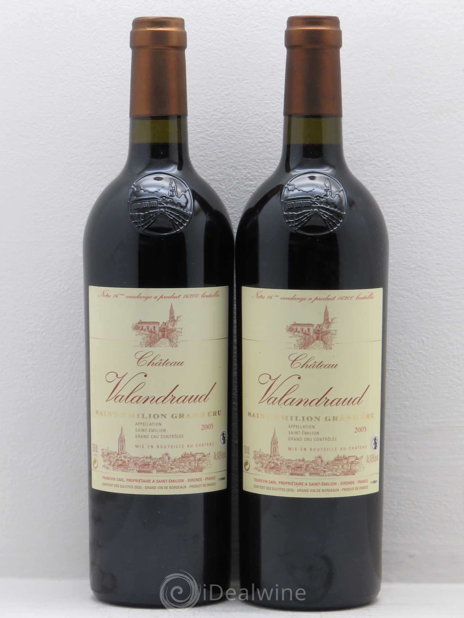Château de Valandraud 2005 - Lot de 2 bouteilles - 0
