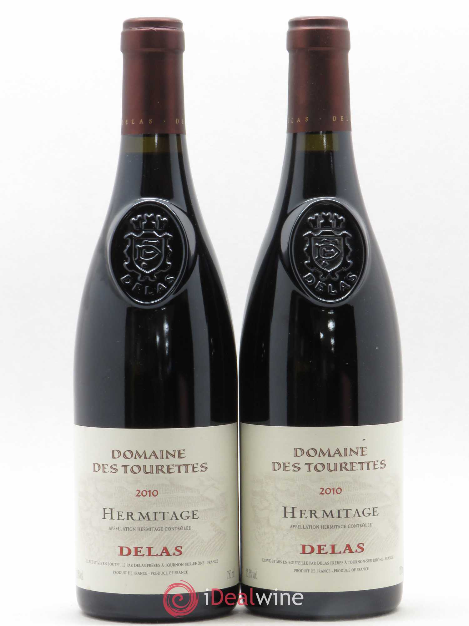 Hermitage Domaine des Tourettes Delas Frères 2010 - Lot de 2 bouteilles - 0
