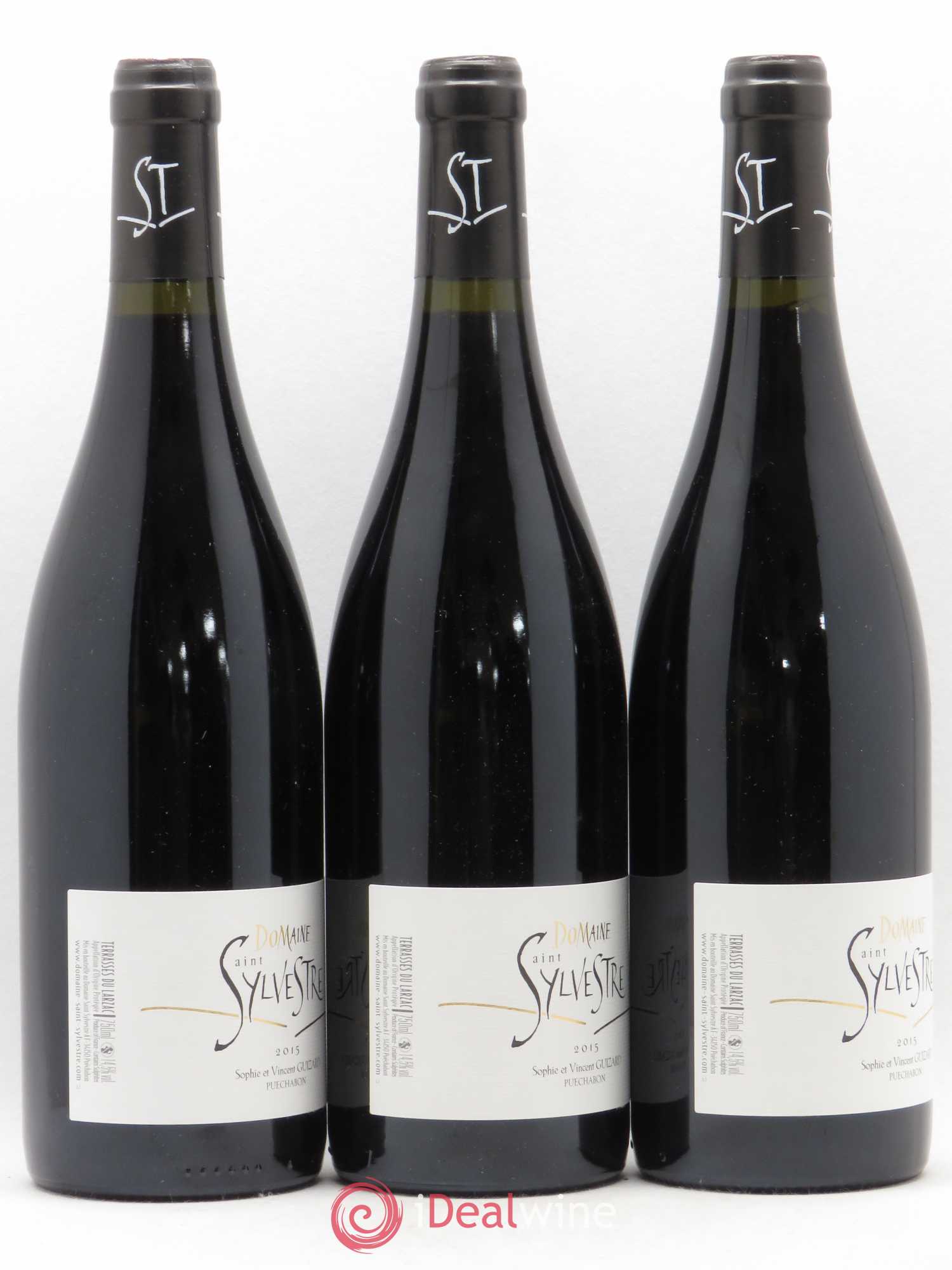 Coteaux du Languedoc Terrasses du Larzac Domaine Saint-Sylvestre 2015 - Posten von 3 Flaschen - 1
