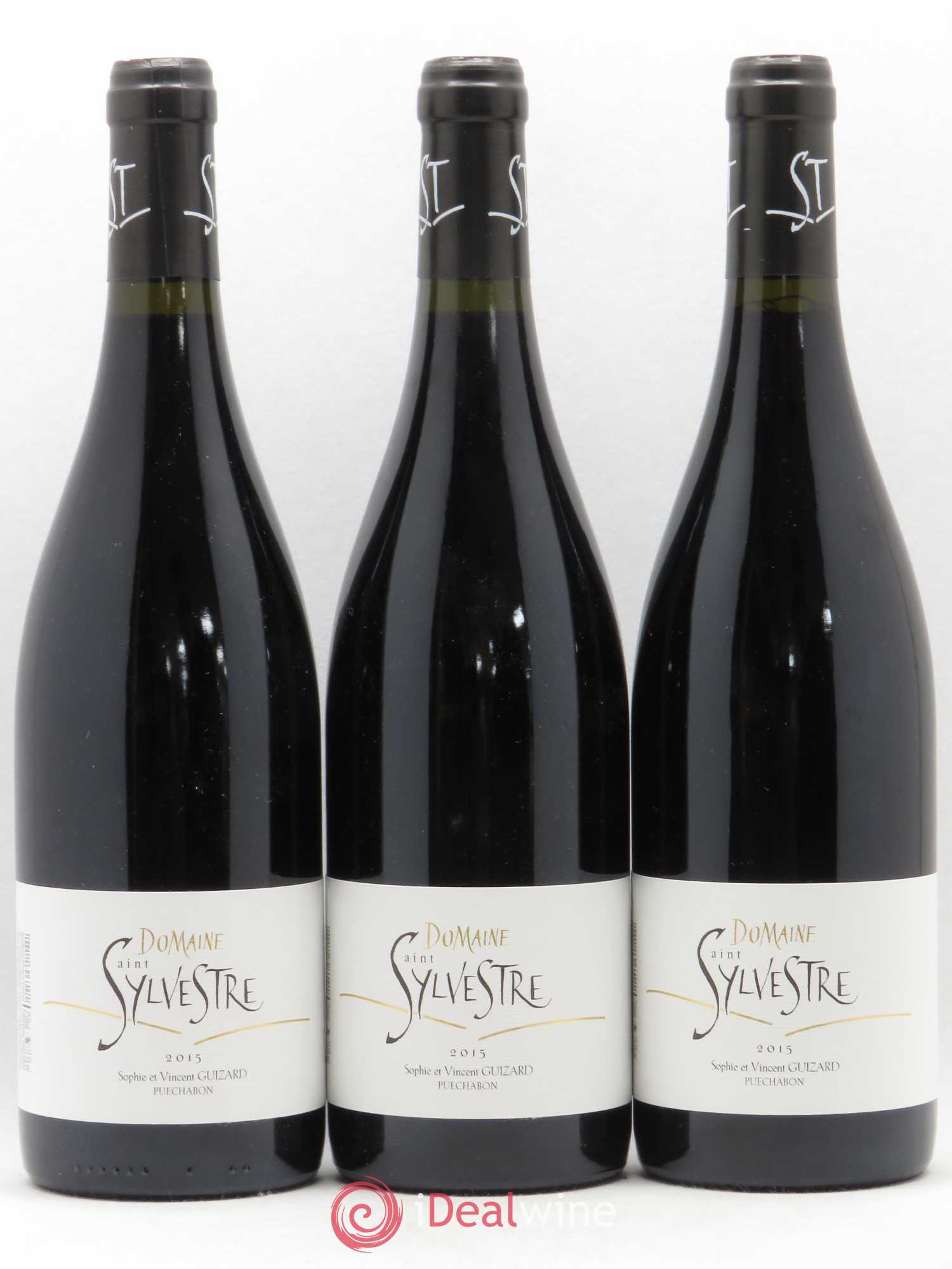 Coteaux du Languedoc Terrasses du Larzac Domaine Saint-Sylvestre 2015 - Posten von 3 Flaschen - 0