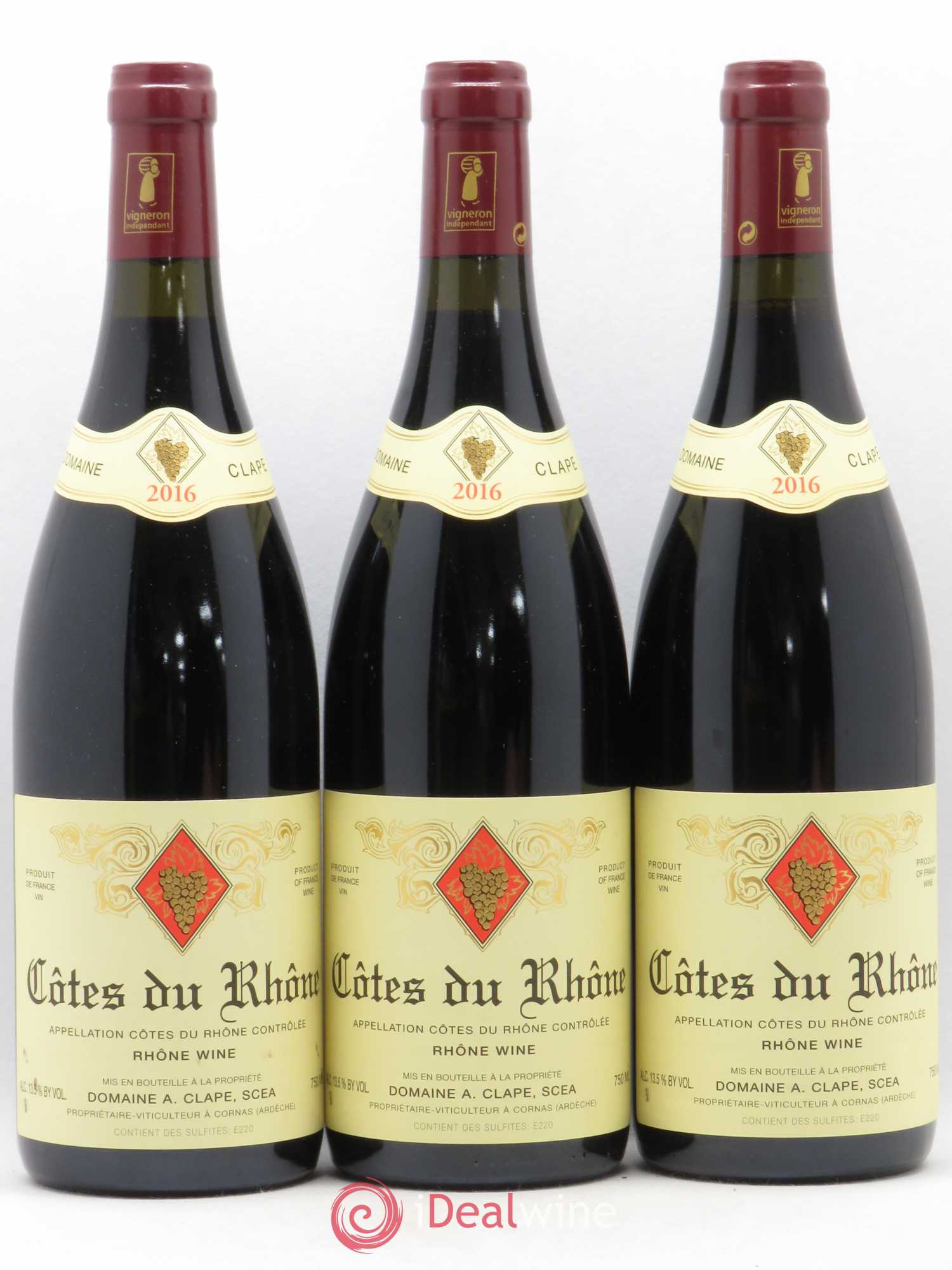 Côtes-du-Rhône Auguste Clape 2016 - Lot de 3 bouteilles - 0