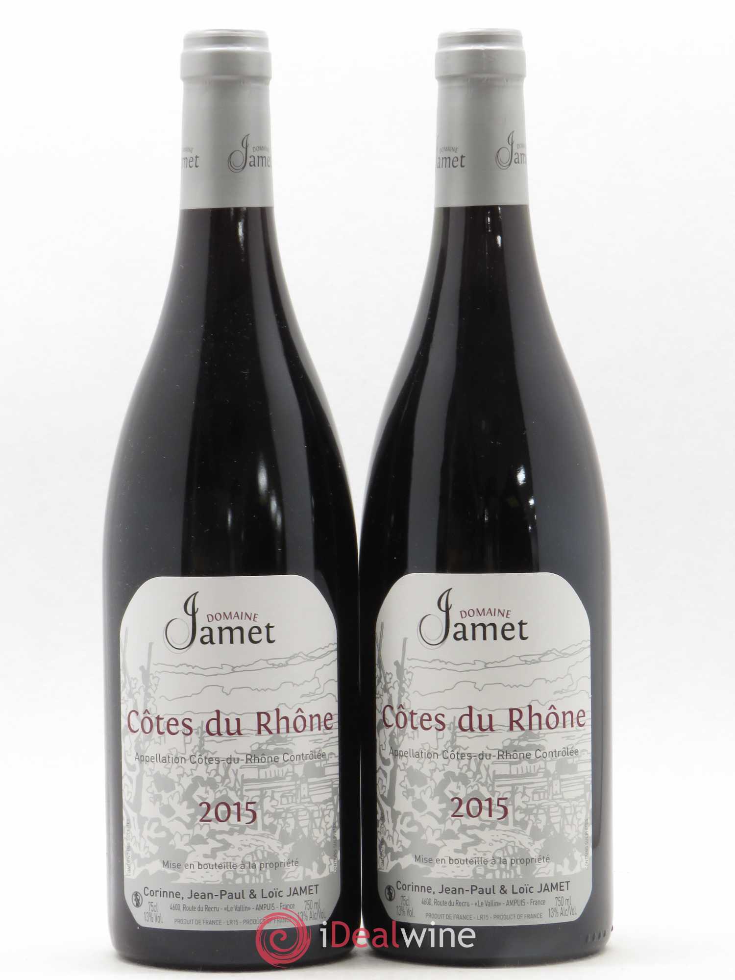 Côtes-du-Rhône Jamet (Domaine) 2015 - Lot de 2 bouteilles - 0