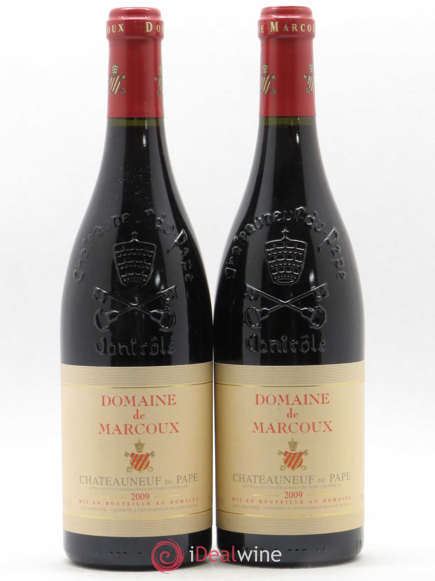 Châteauneuf-du-Pape Marcoux (Domaine de) 2009 - Lot de 2 bouteilles - 0