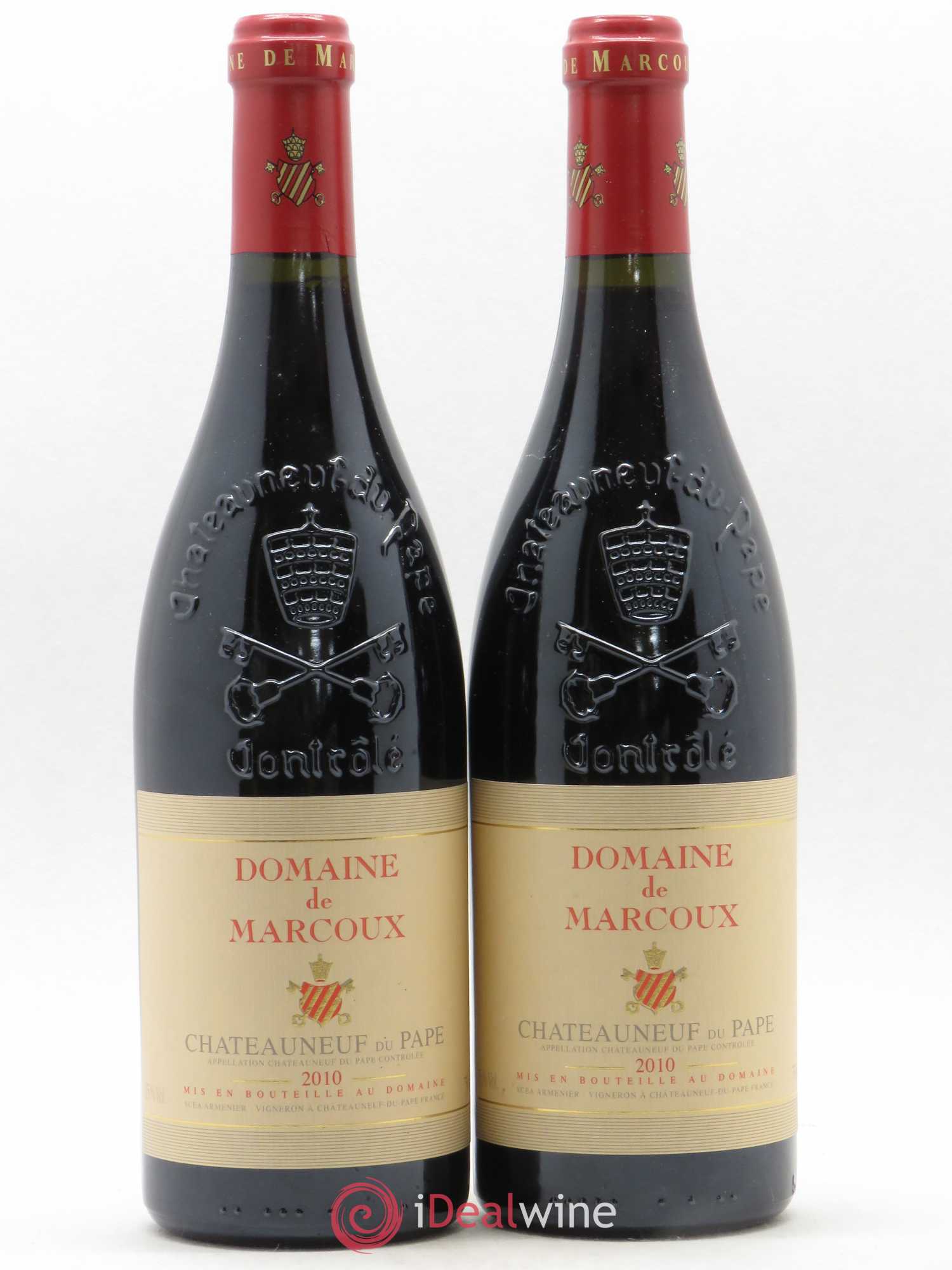 Châteauneuf-du-Pape Marcoux (Domaine de) 2010 - Lot de 2 bouteilles - 0