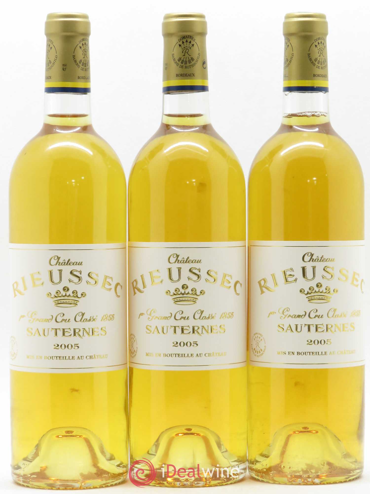 Château Rieussec 1er Grand Cru Classé 2005 - Lotto di 3 bottiglie - 0