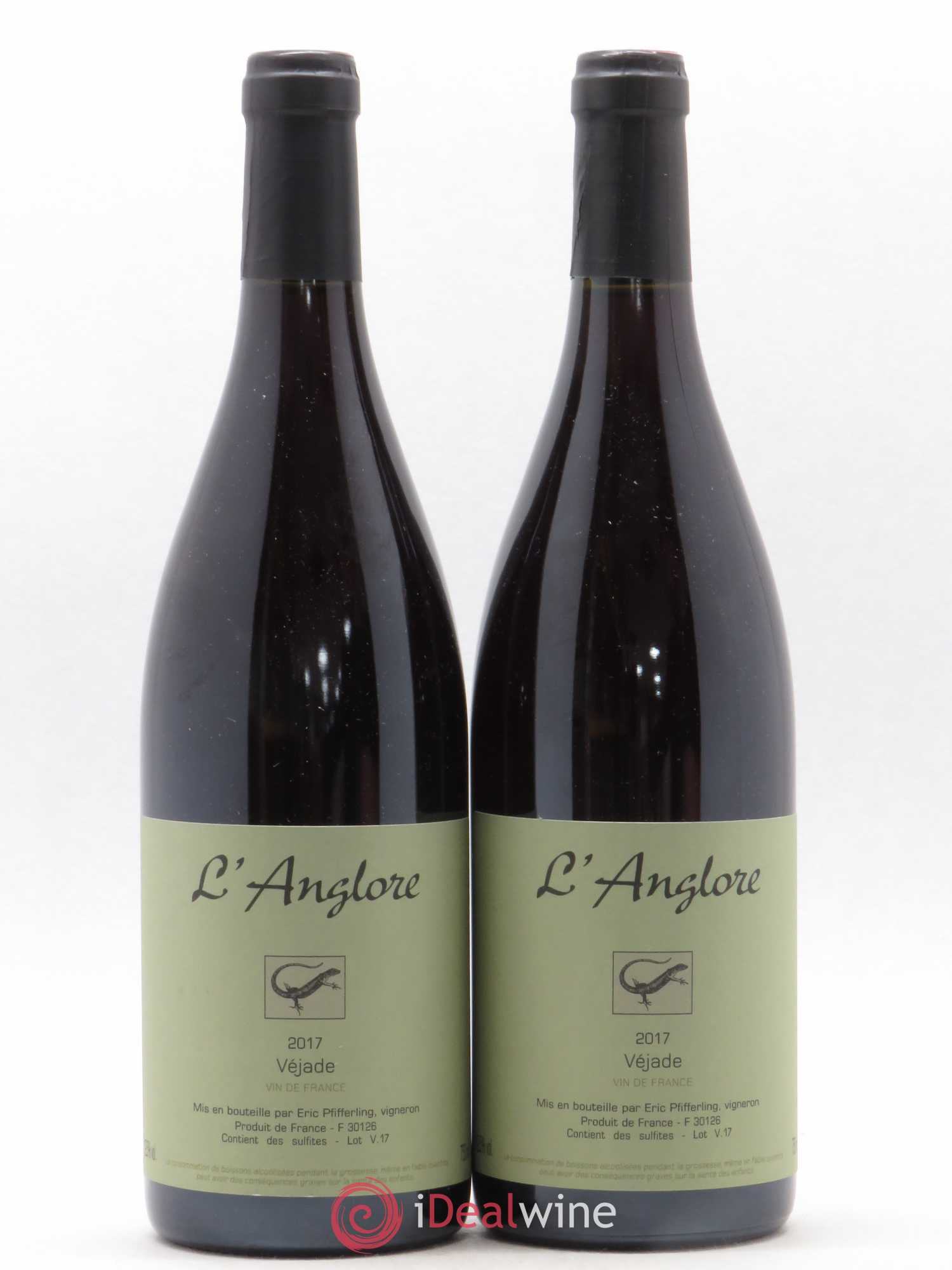 Vin de France Véjade L'Anglore 2017 - Lot de 2 bouteilles - 0