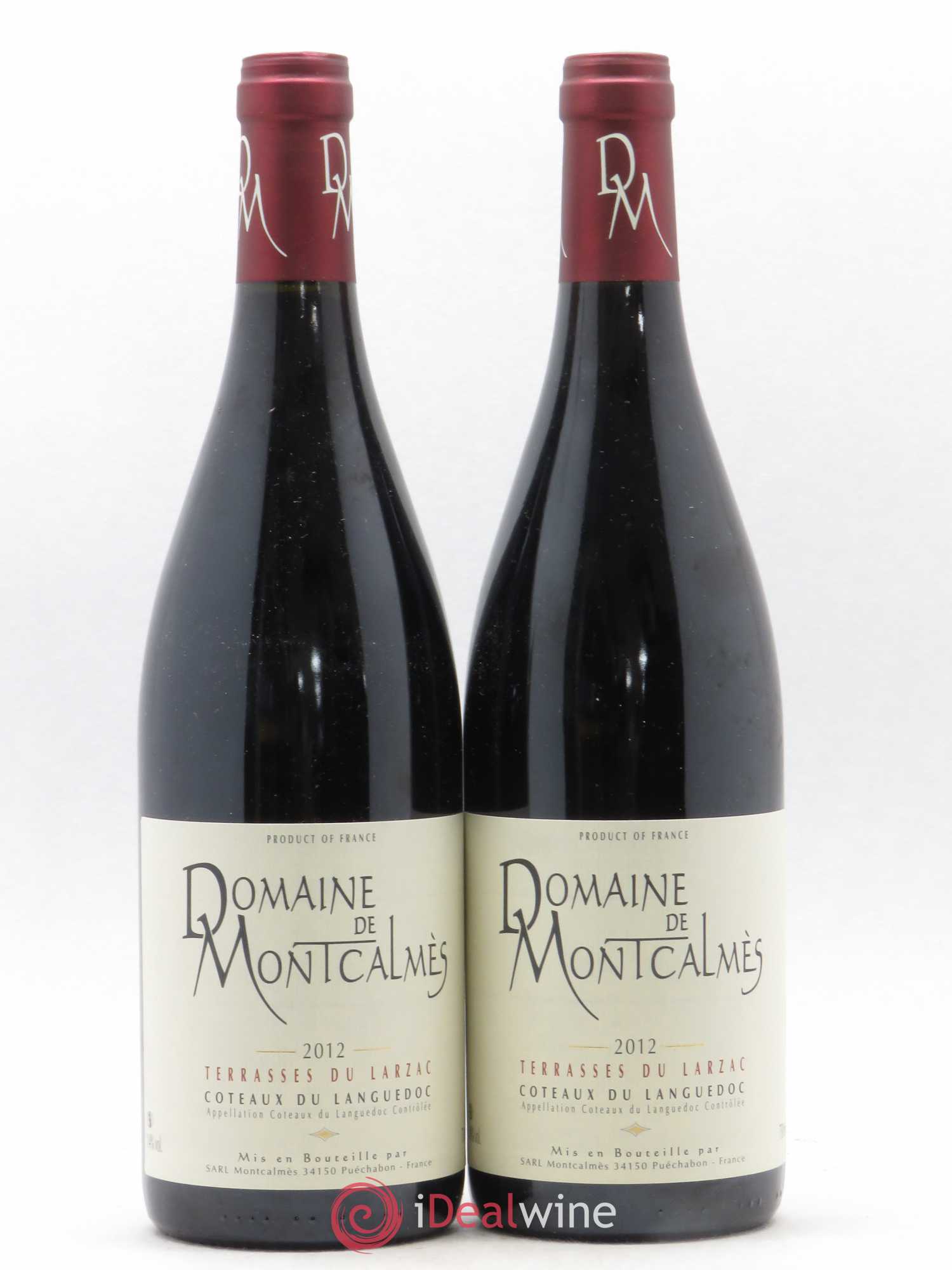 Terrasses du Larzac Domaine de Montcalmès Frédéric Pourtalié 2012 - Lot de 2 bouteilles - 0