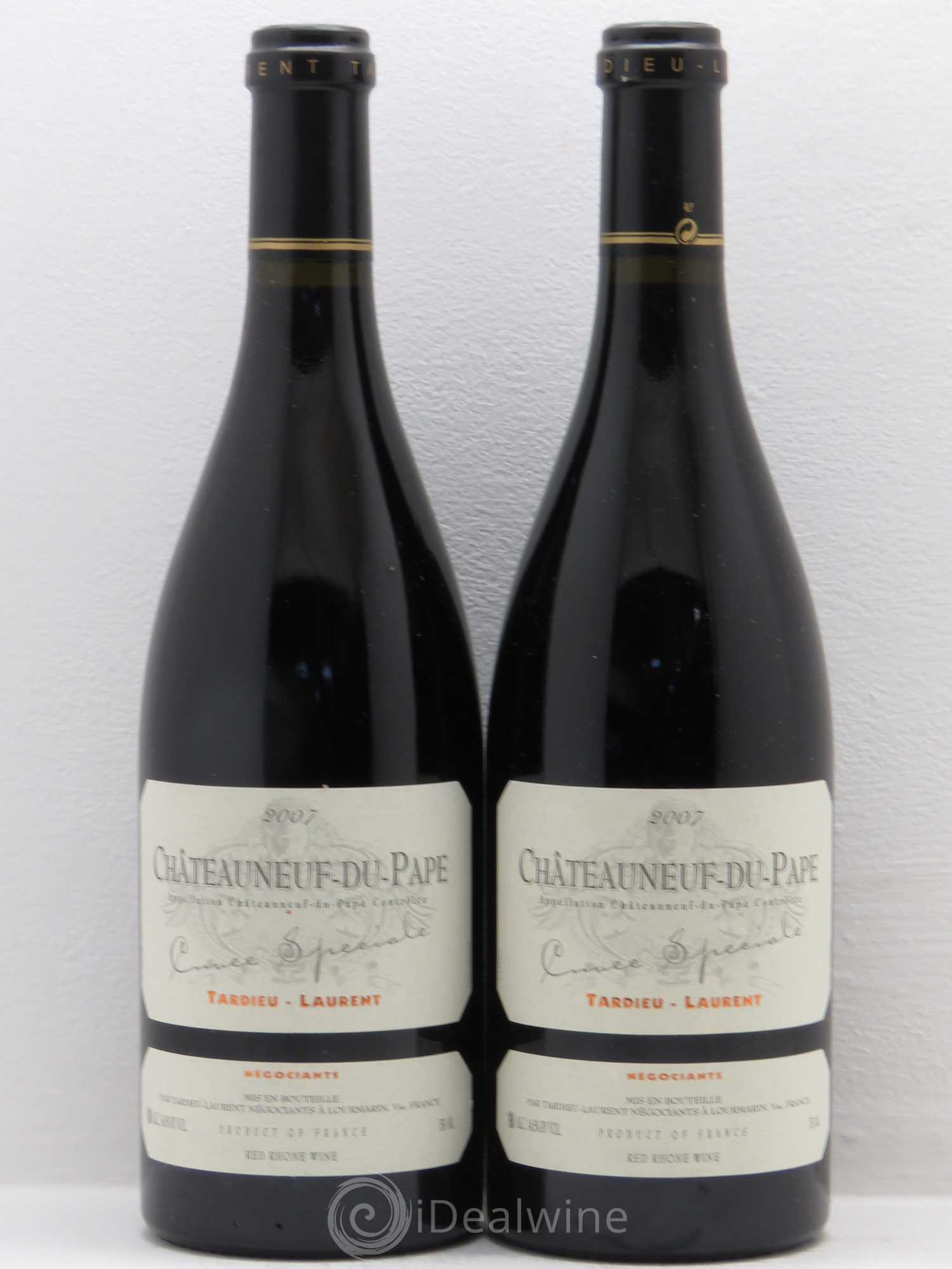 Châteauneuf-du-Pape Tardieu-Laurent Cuvée spéciale Famille Tardieu 2007 - Lot de 2 bouteilles - 0