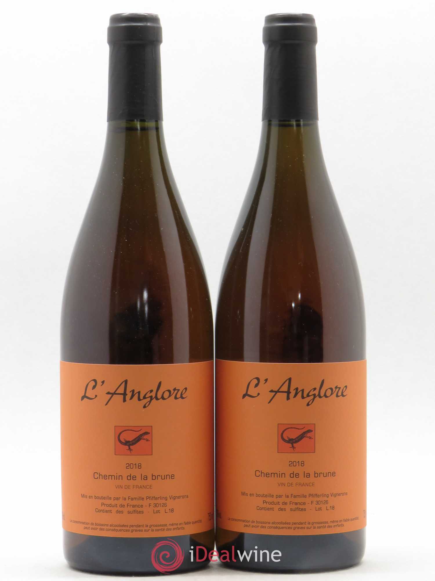 Vin de France Chemin de la brune L'Anglore 2018 - Lot de 2 bouteilles - 0