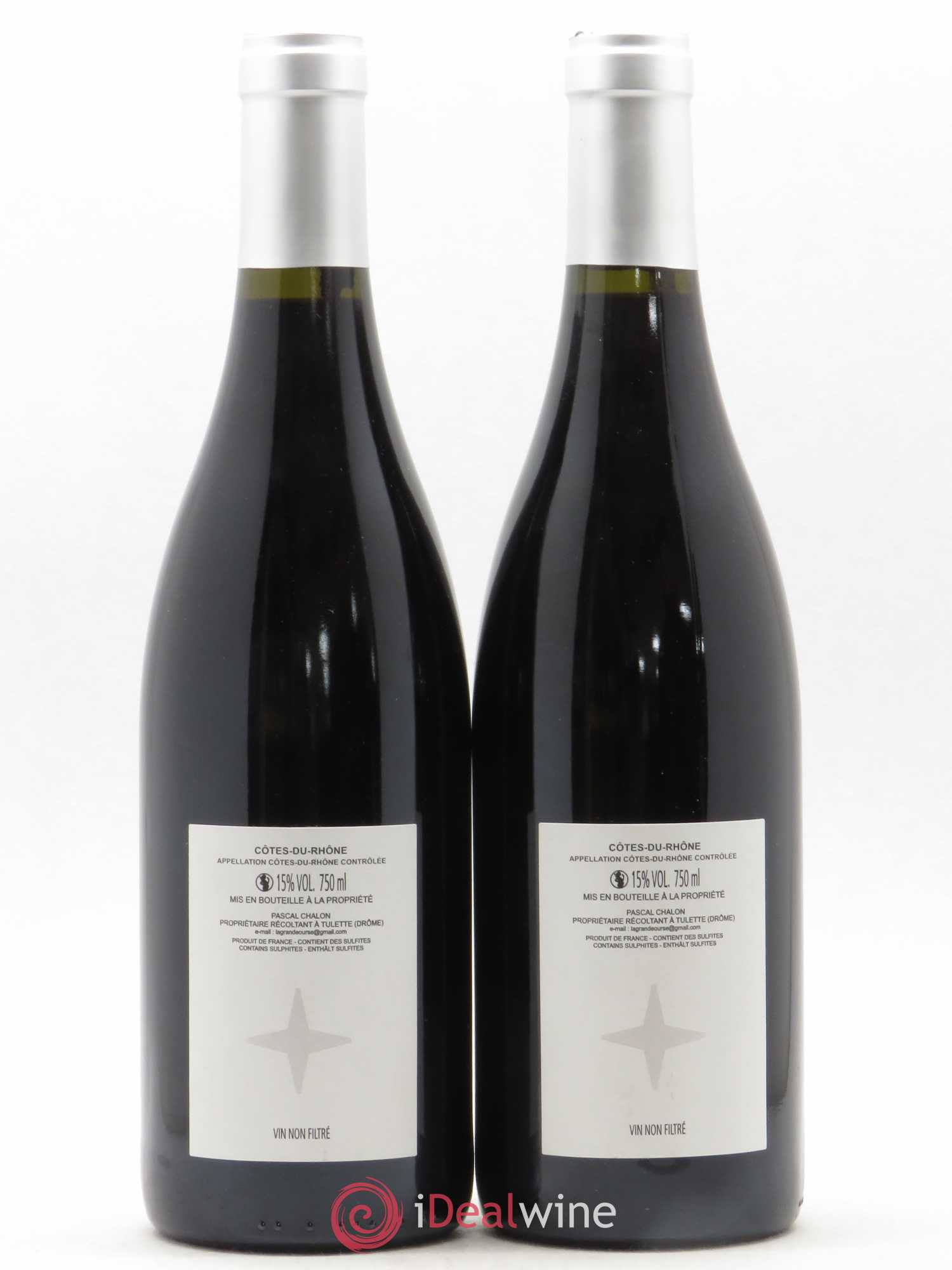 Côtes-du-Rhône Grande Ourse Pascal Chalon 2010 - Lot de 2 bouteilles - 1