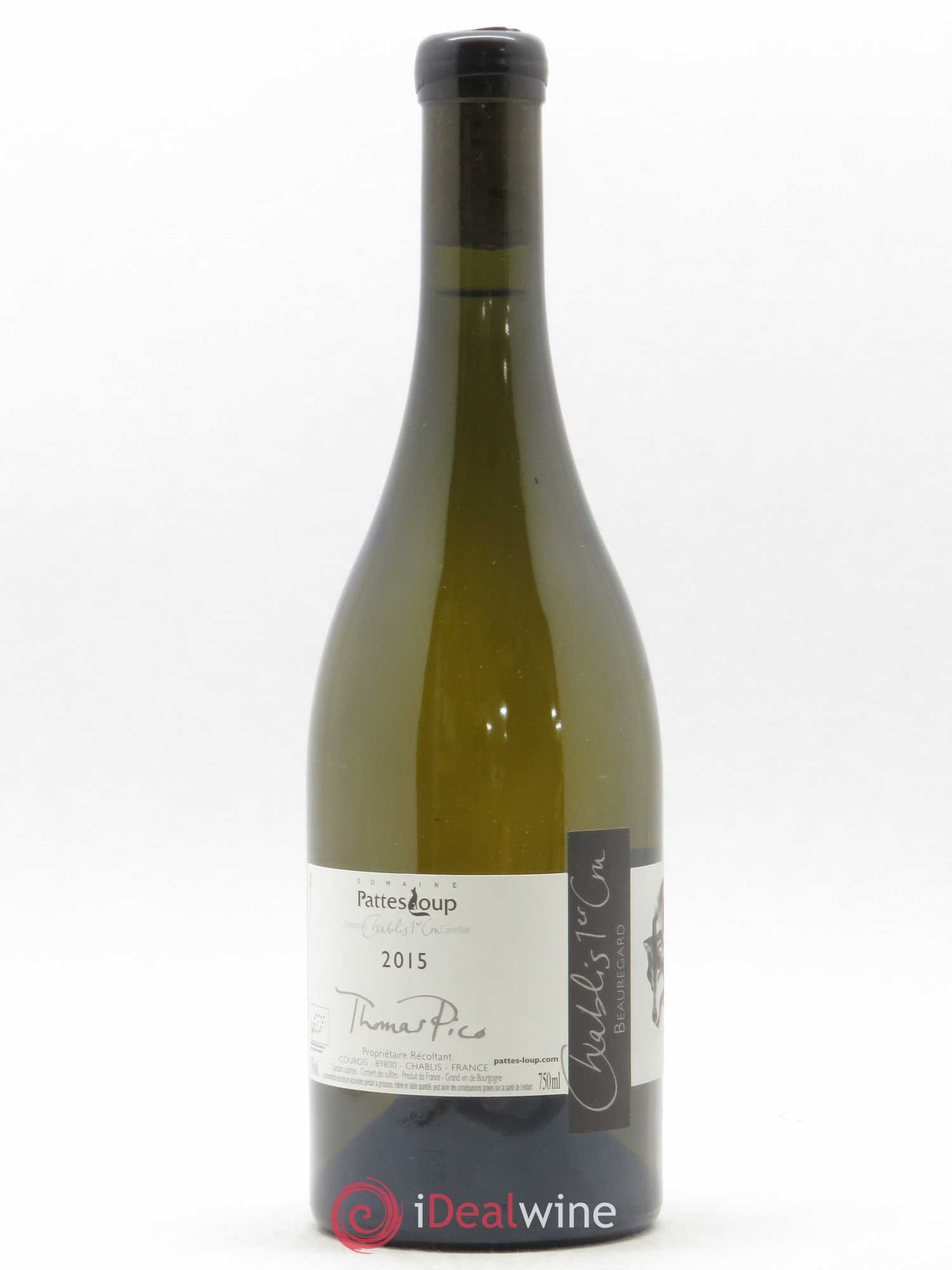 Chablis 1er Cru Beauregard Pattes Loup (Domaine) 2015 - Lot de 1 bouteille - 0
