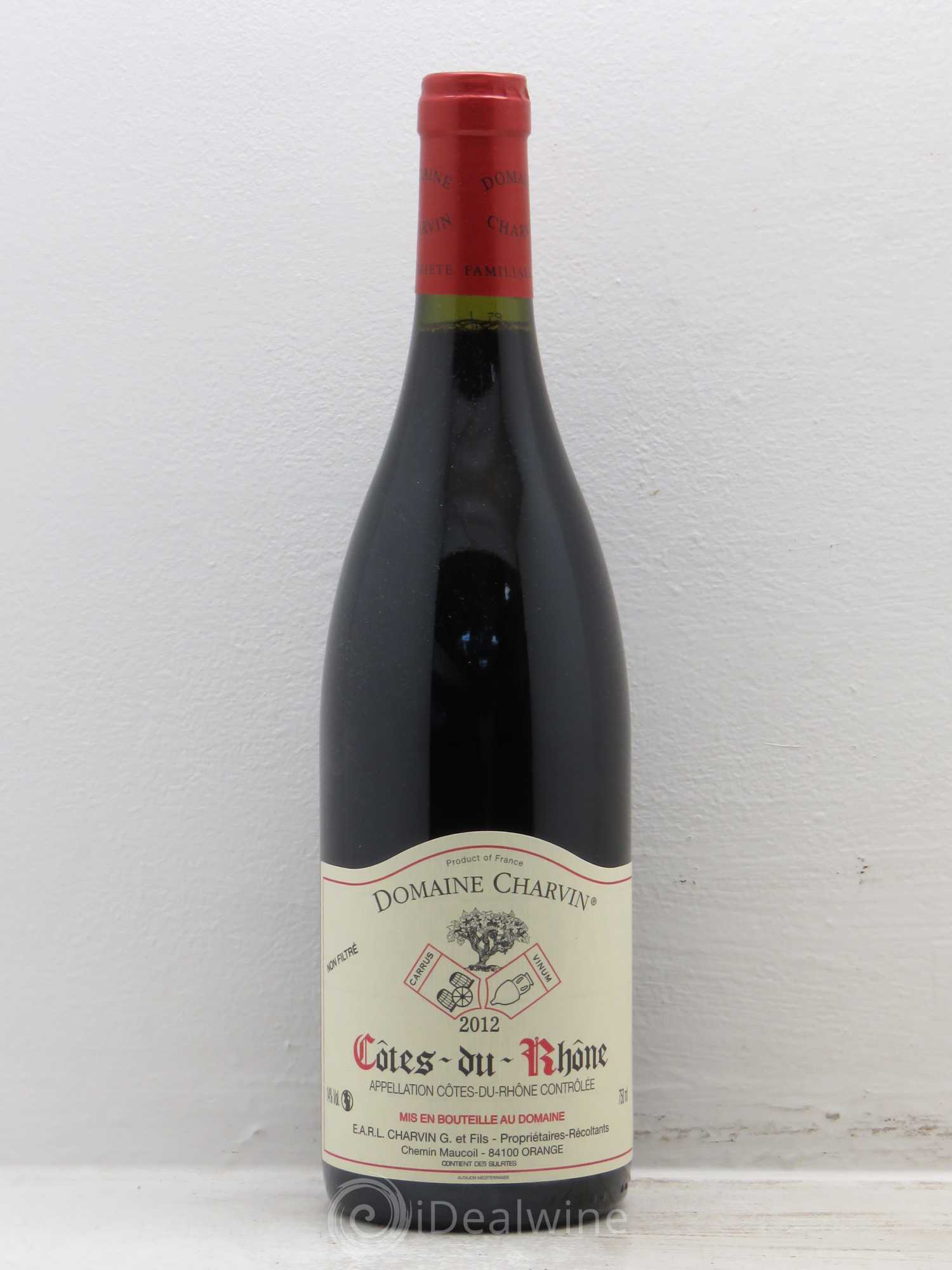 Côtes-du-Rhône Charvin (Domaine) 2012 - Lot de 6 bouteilles - 0