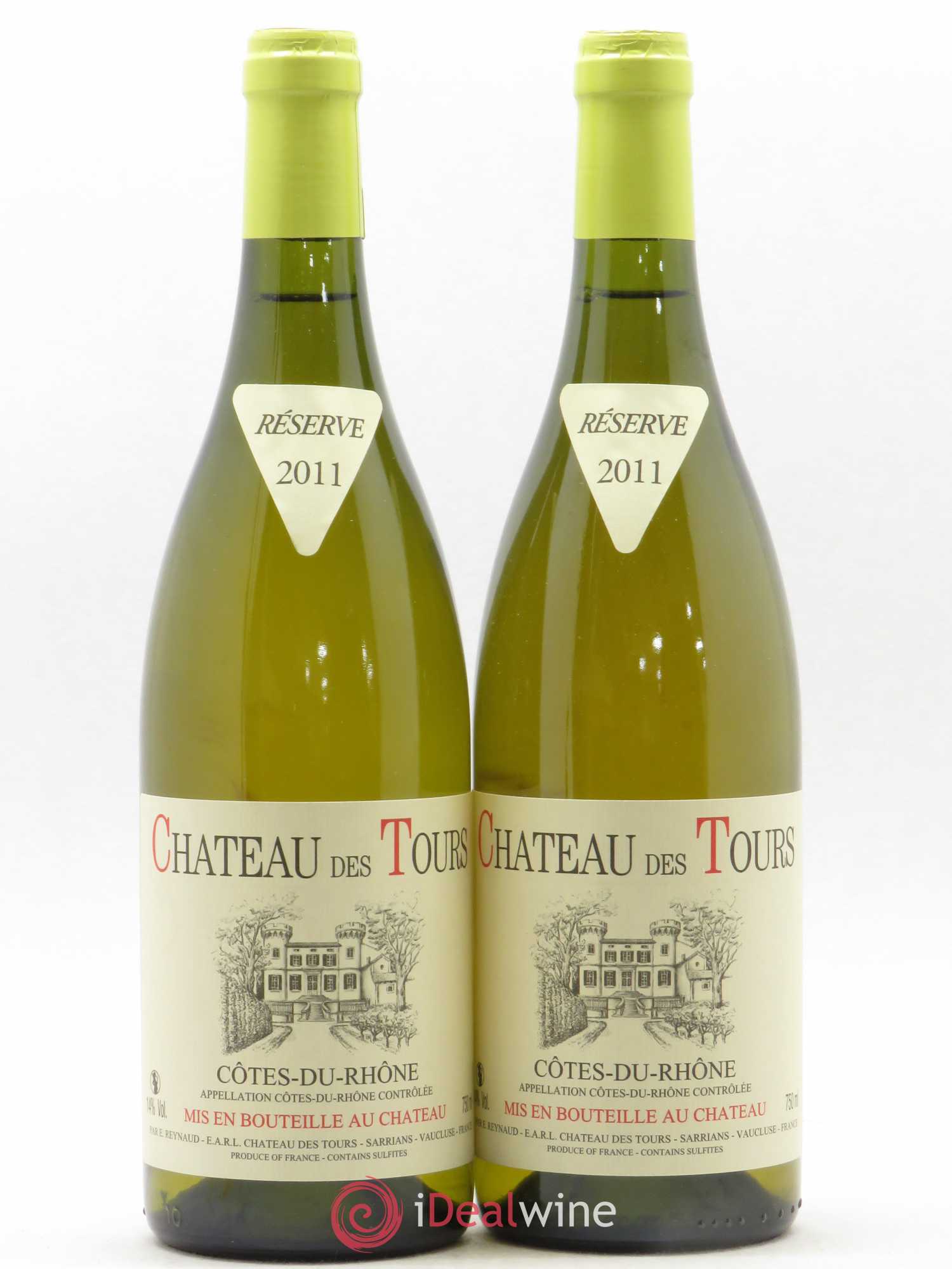 Côtes-du-Rhône Château des Tours Emmanuel Reynaud 2011 - Lot de 2 bouteilles - 0