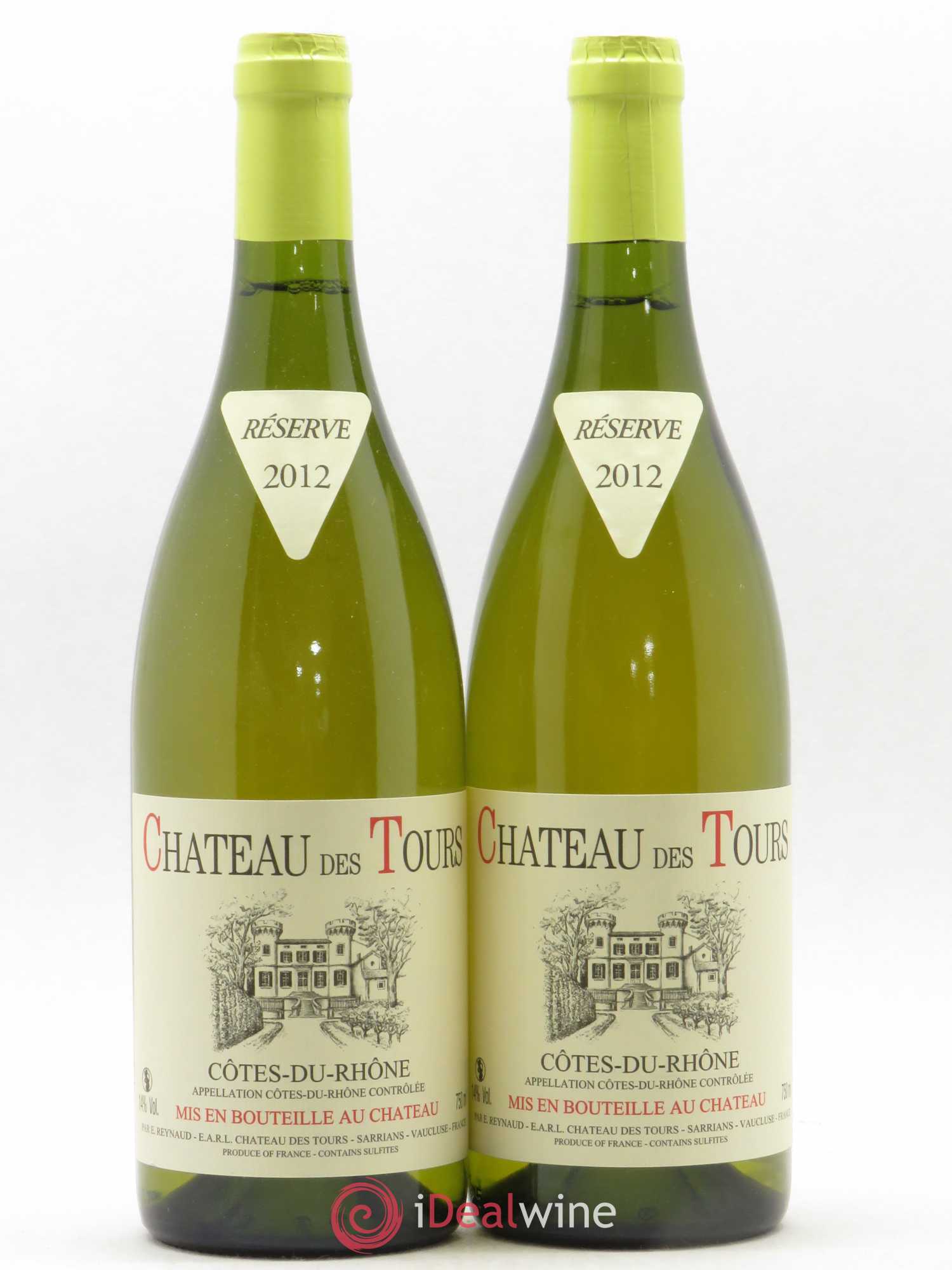 Côtes-du-Rhône Château des Tours Emmanuel Reynaud 2012 - Lot de 2 bouteilles - 0