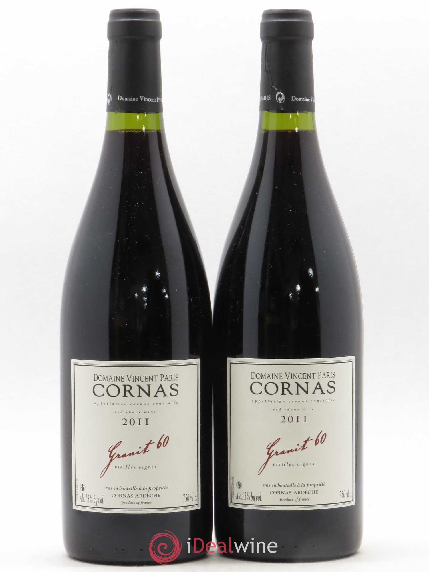 Cornas Granit 60 Vieilles Vignes Vincent Paris 2011 - Lot de 2 bouteilles - 0