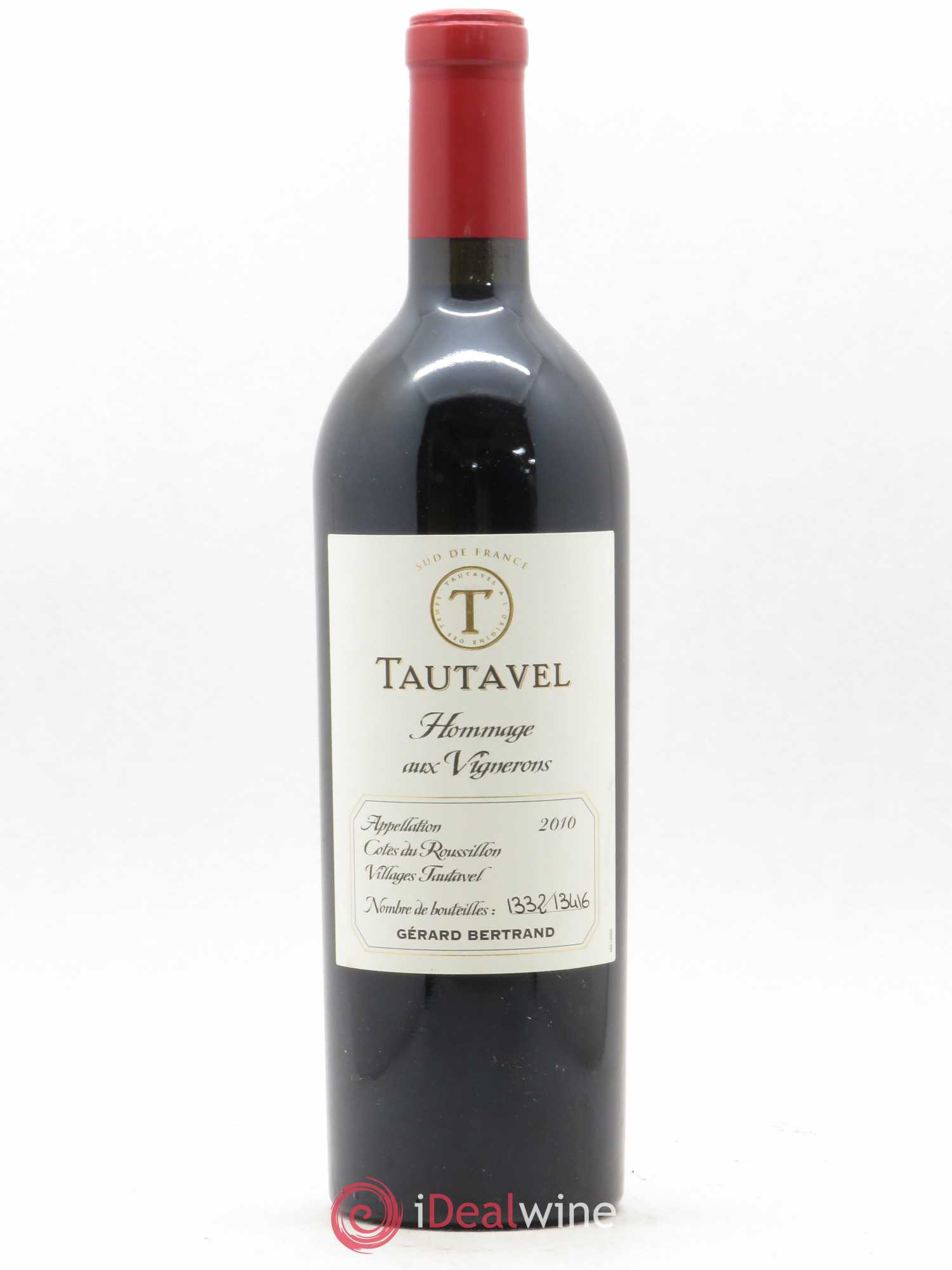 Côtes du Roussillon Villages Tautavel Hommage aux vignerons Domaine Gérard Bertrand 2010 - Lotto di 1 bottiglia - 0