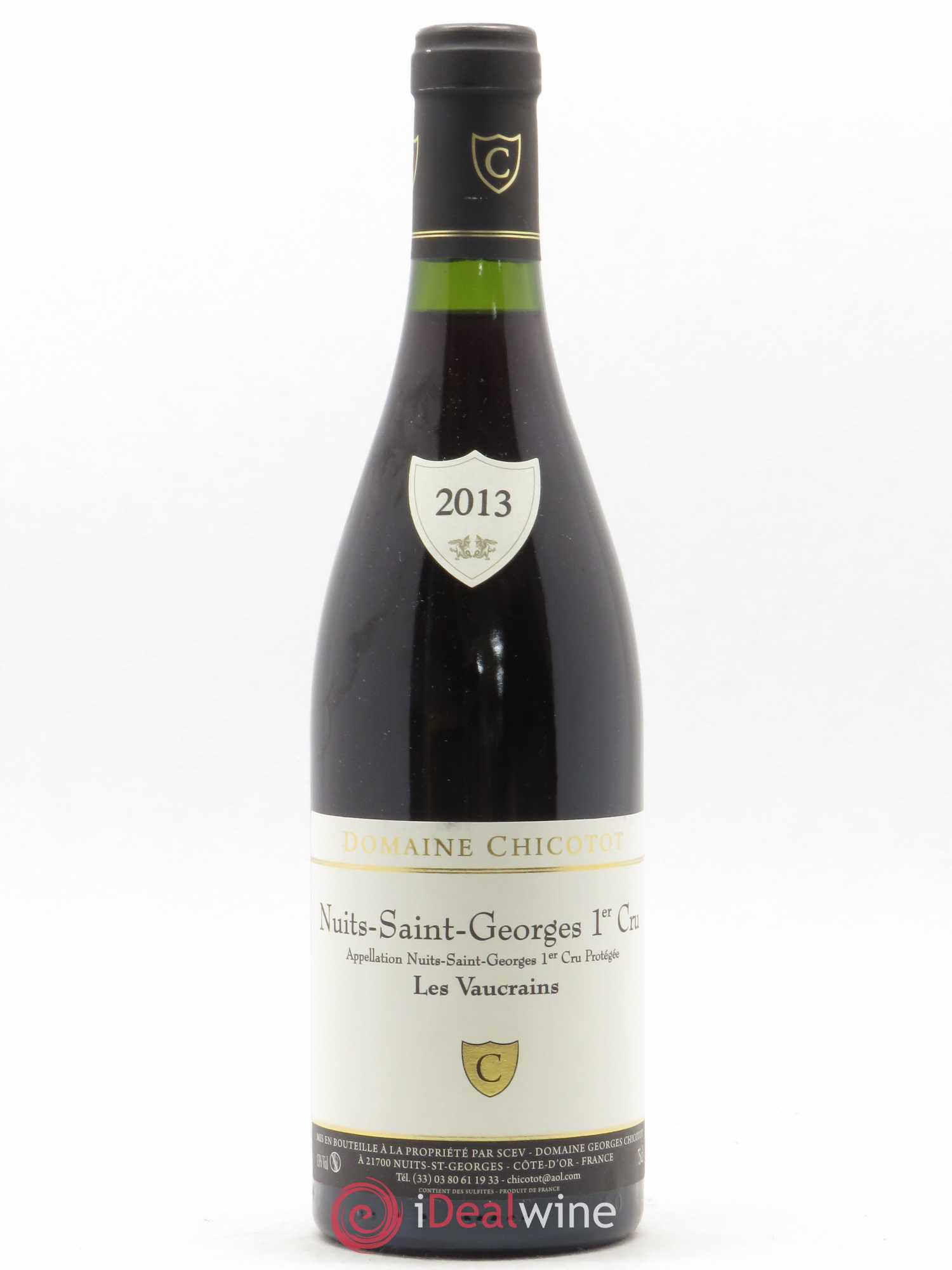 Nuits-Saint-Georges 1er Cru Les Vaucrains Chicotot 2013 - Lot de 1 bouteille - 0