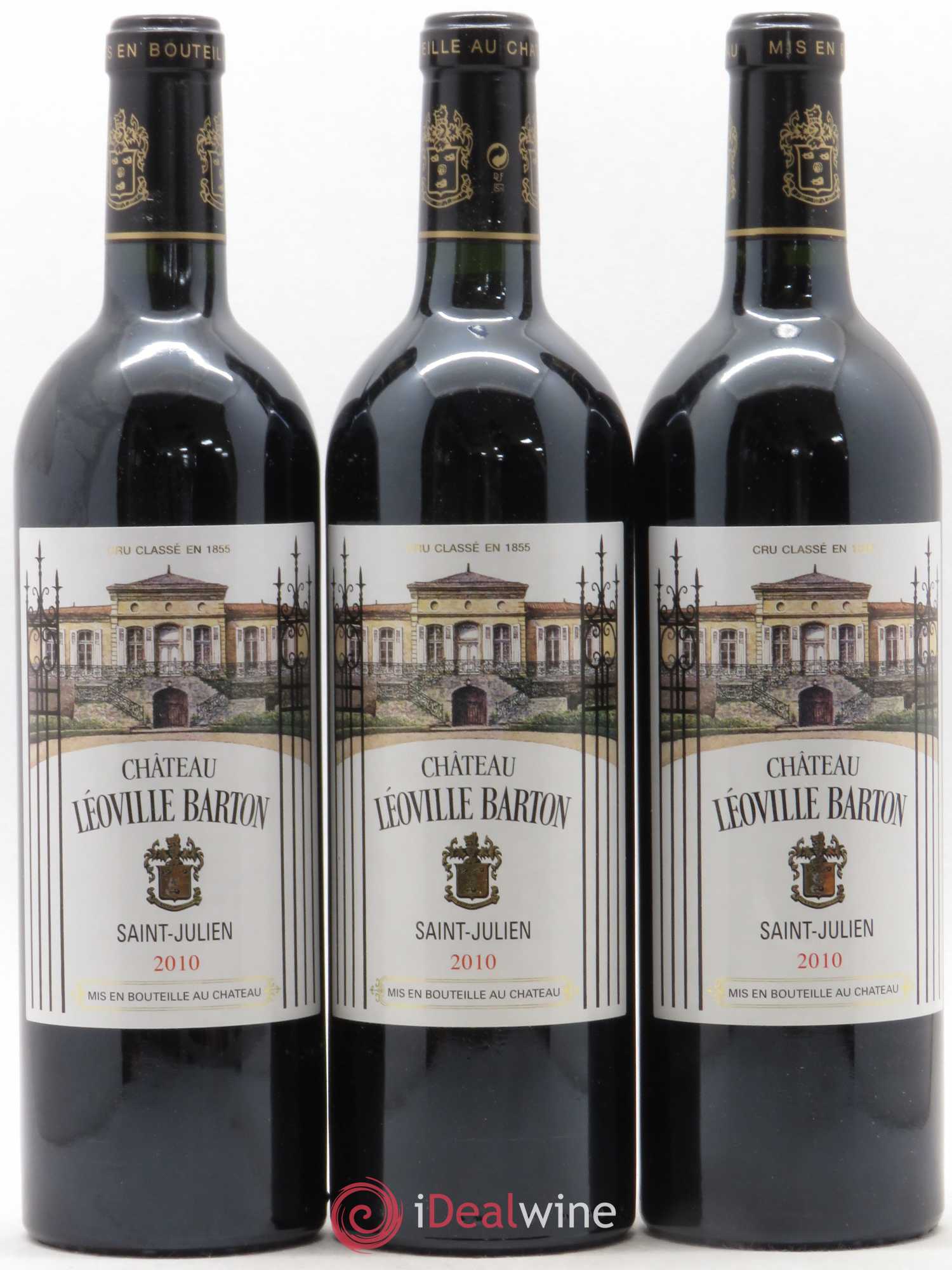 Château Léoville Barton 2ème Grand Cru Classé 2010 - Lot de 3 bouteilles - 0