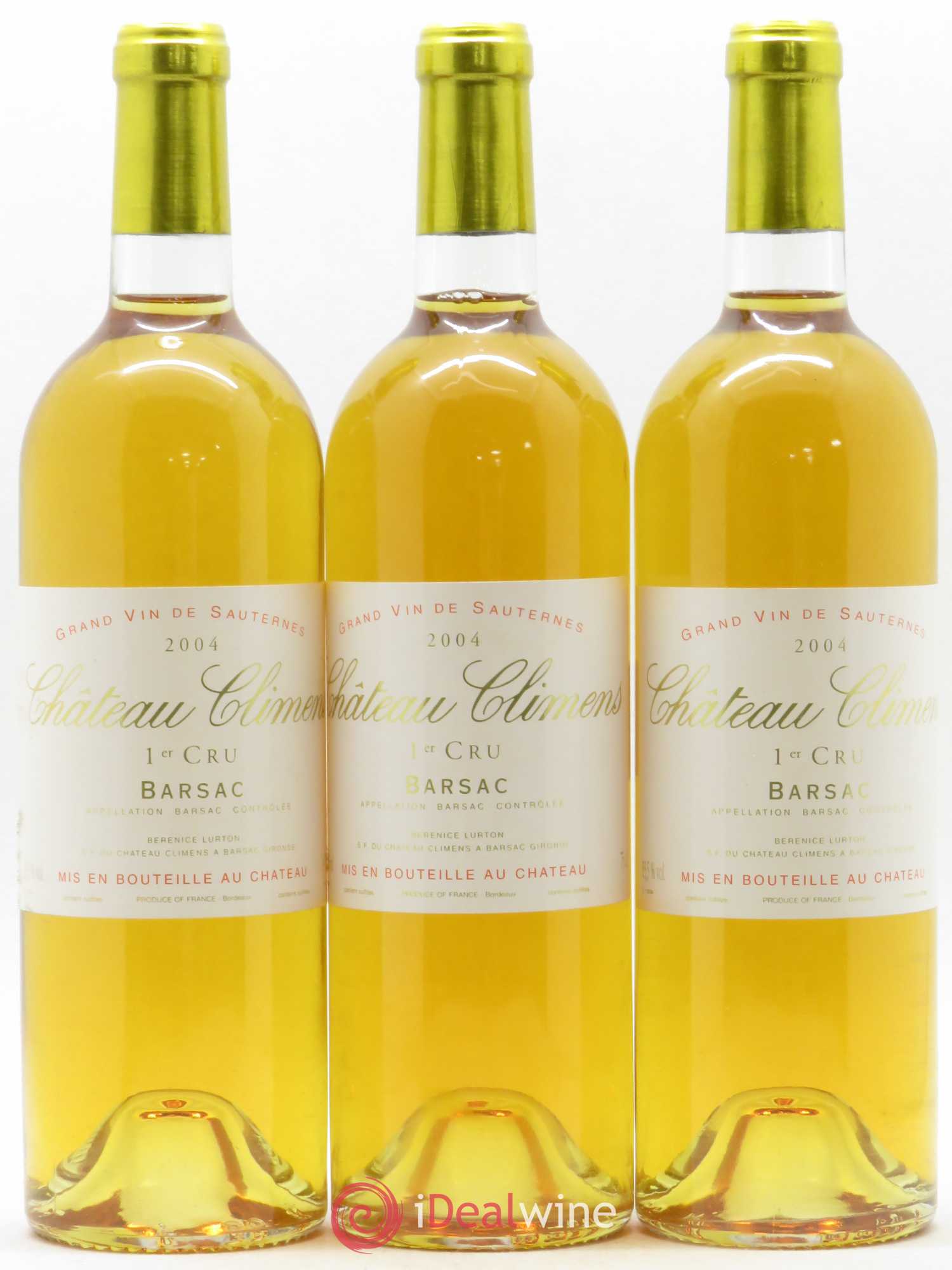 Château Climens 1er Grand Cru Classé 2004 - Lotto di 3 bottiglie - 0