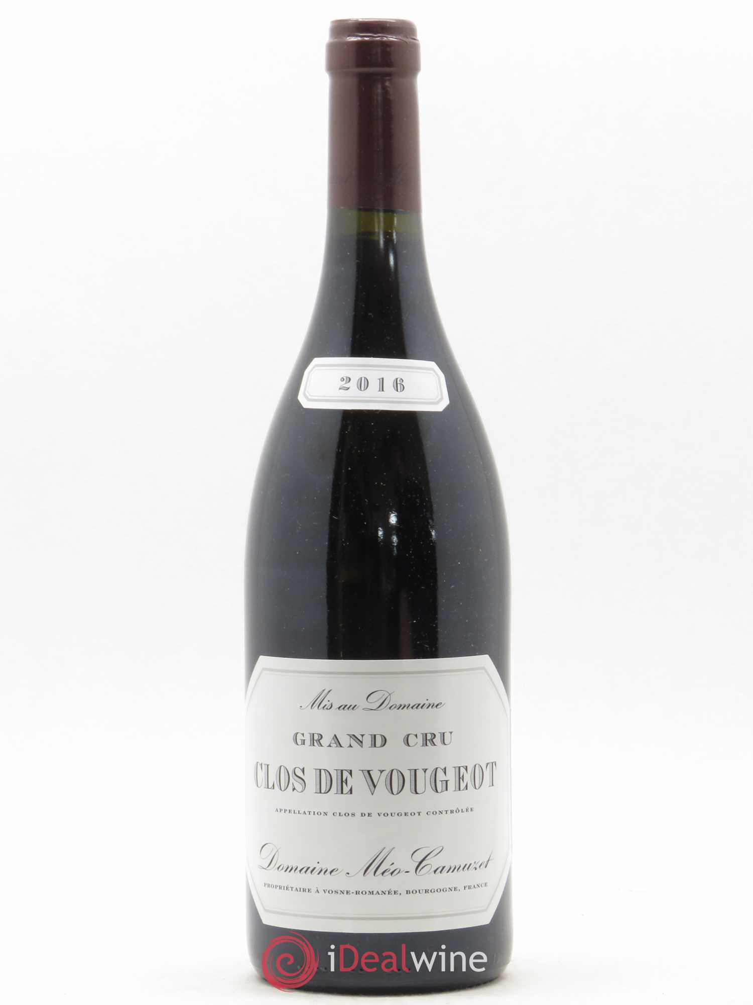 Clos de Vougeot Grand Cru Méo-Camuzet (Domaine) 2016 - Lot de 1 bouteille - 0