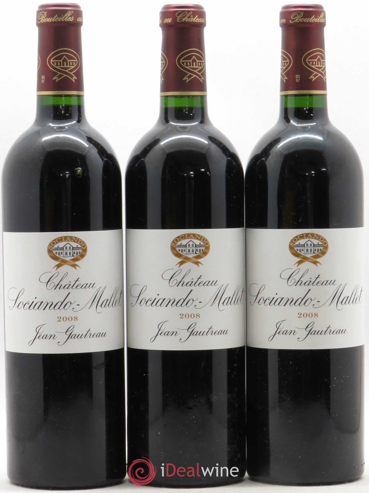 Château Sociando Mallet 2008 - Lot de 6 bouteilles - 2