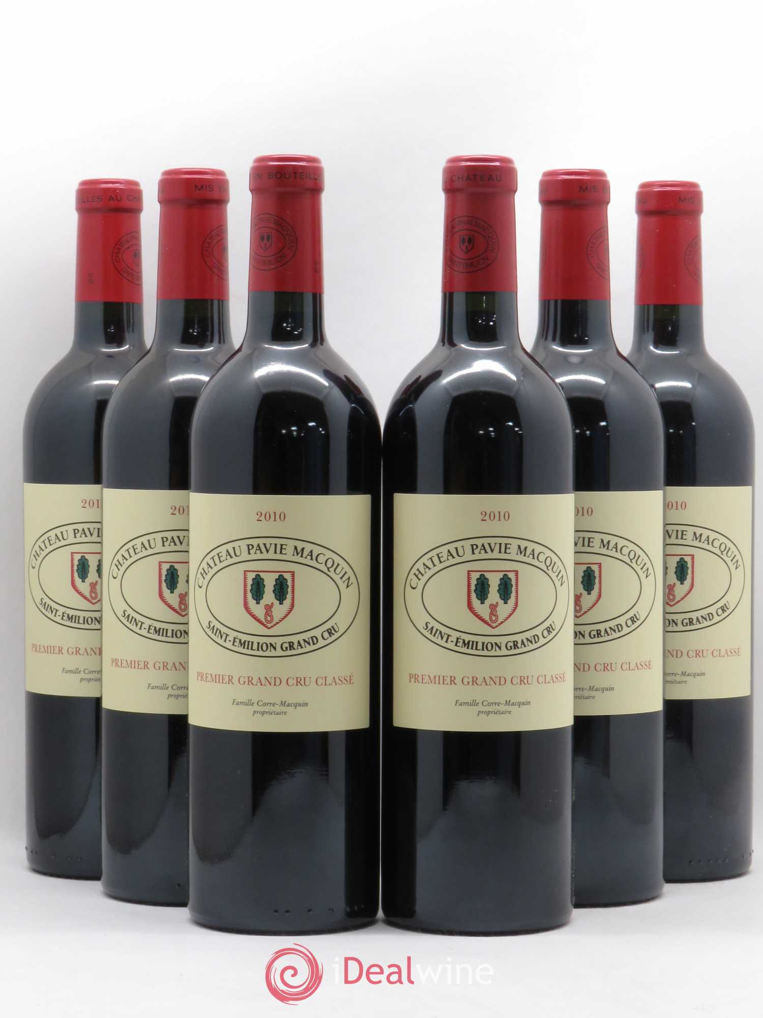 Château Pavie Macquin 1er Grand Cru Classé B 2010 - Lot de 6 bouteilles - 0