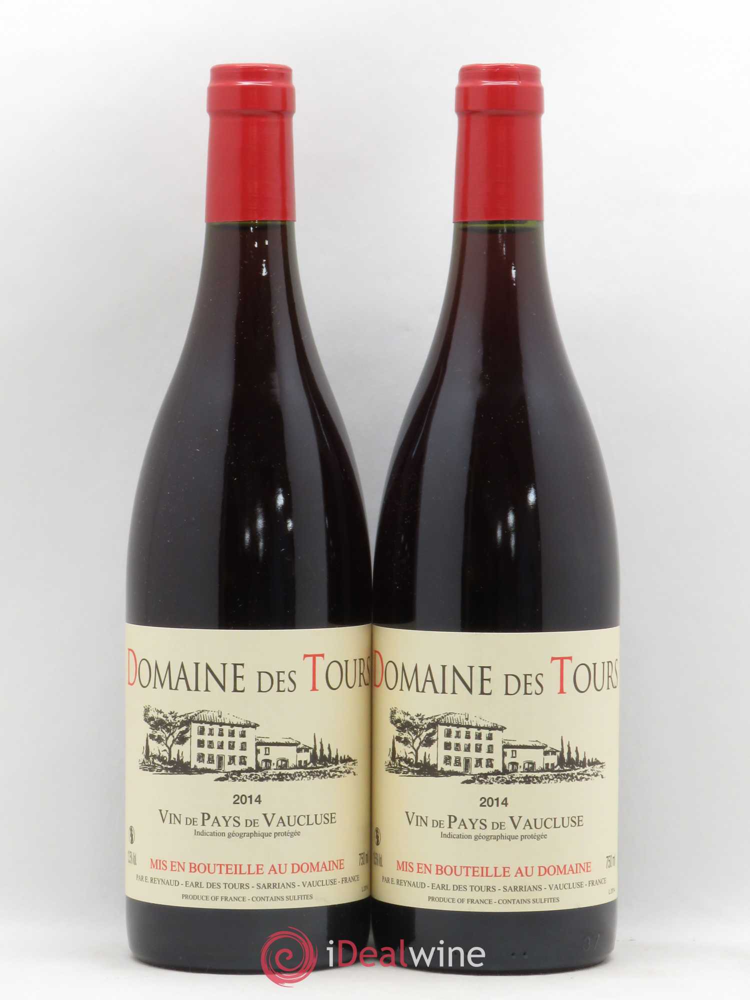 Vaucluse (Vin de Pays de Vaucluse) Domaine des Tours Emmanuel Reynaud 2014 - Lot de 2 bouteilles - 0