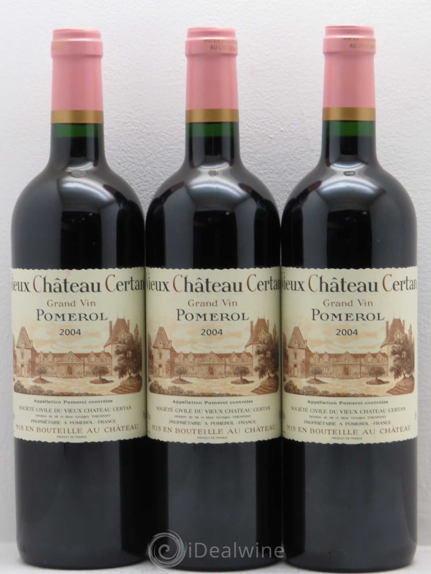 Vieux Château Certan 2004 - Lot de 3 bouteilles - 0