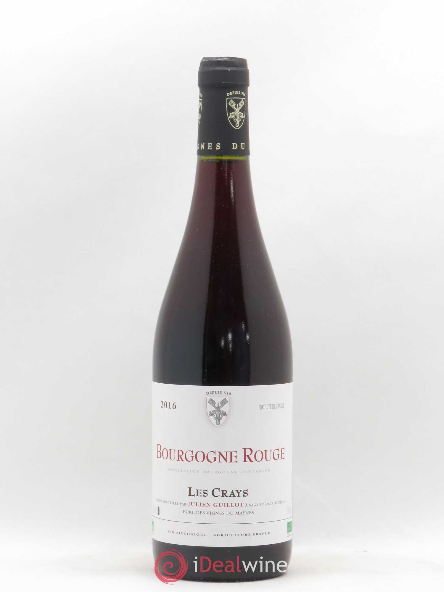 Bourgogne Les Crays Les Vignes du Maynes 2016 - Lot de 1 bouteille - 0