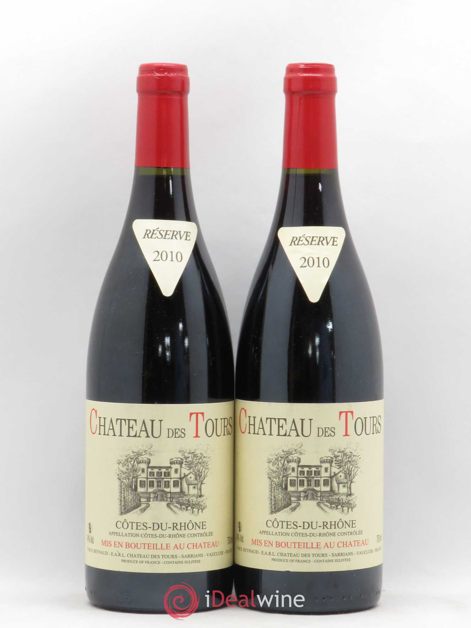 Côtes-du-Rhône Château des Tours Emmanuel Reynaud 2010 - Lot de 2 bouteilles - 0