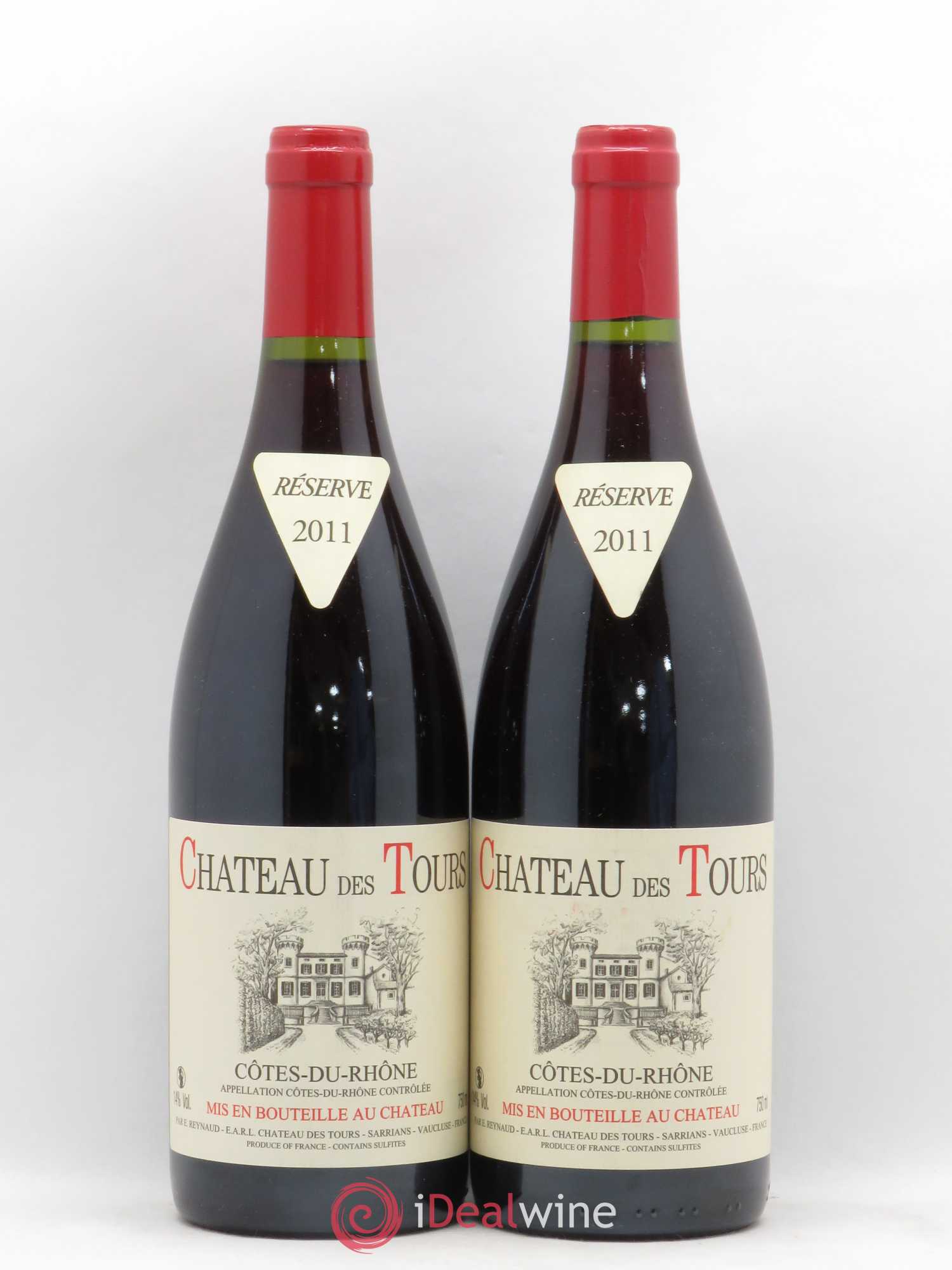 Côtes-du-Rhône Château des Tours Emmanuel Reynaud 2011 - Lot de 2 bouteilles - 0