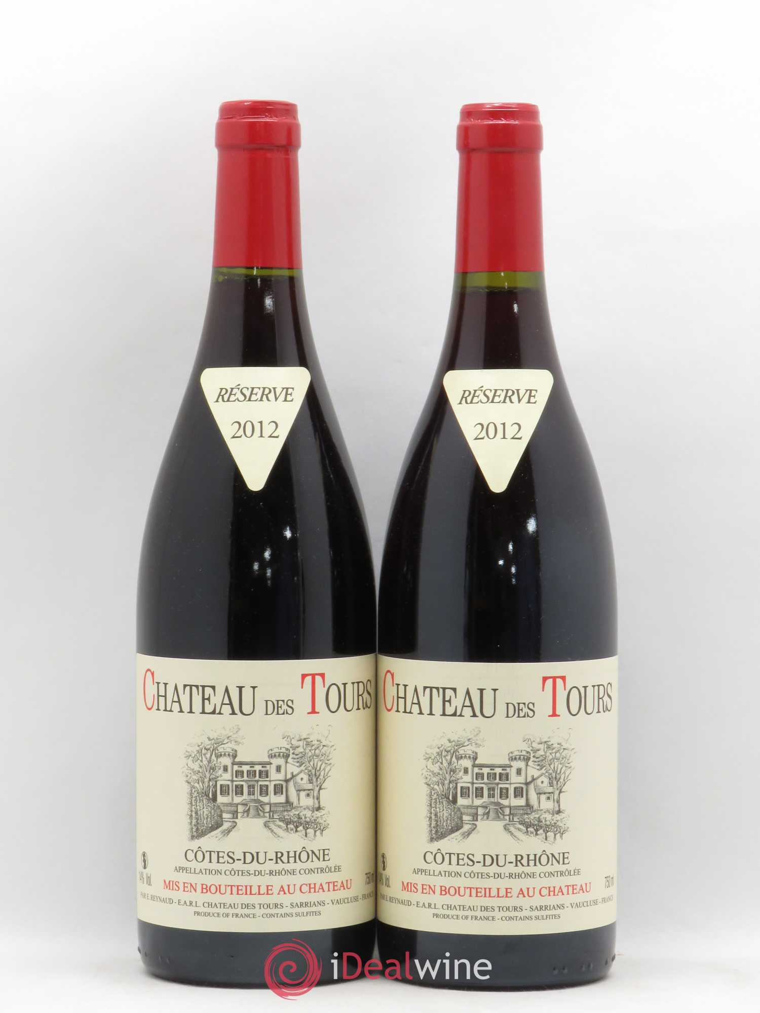 Côtes-du-Rhône Château des Tours Emmanuel Reynaud 2012 - Lot de 2 bouteilles - 0