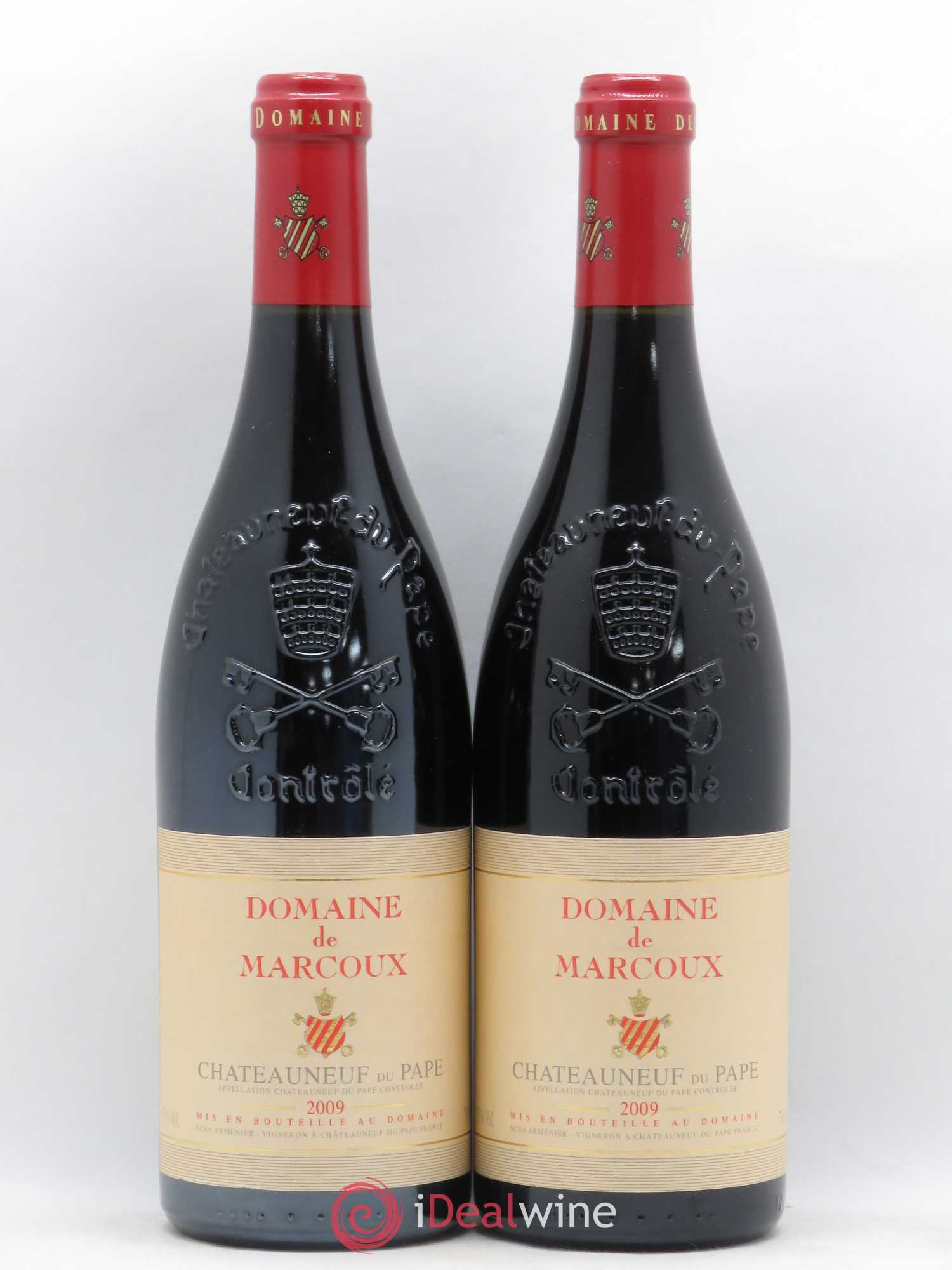Châteauneuf-du-Pape Marcoux (Domaine de) 2009 - Lot de 2 bouteilles - 0