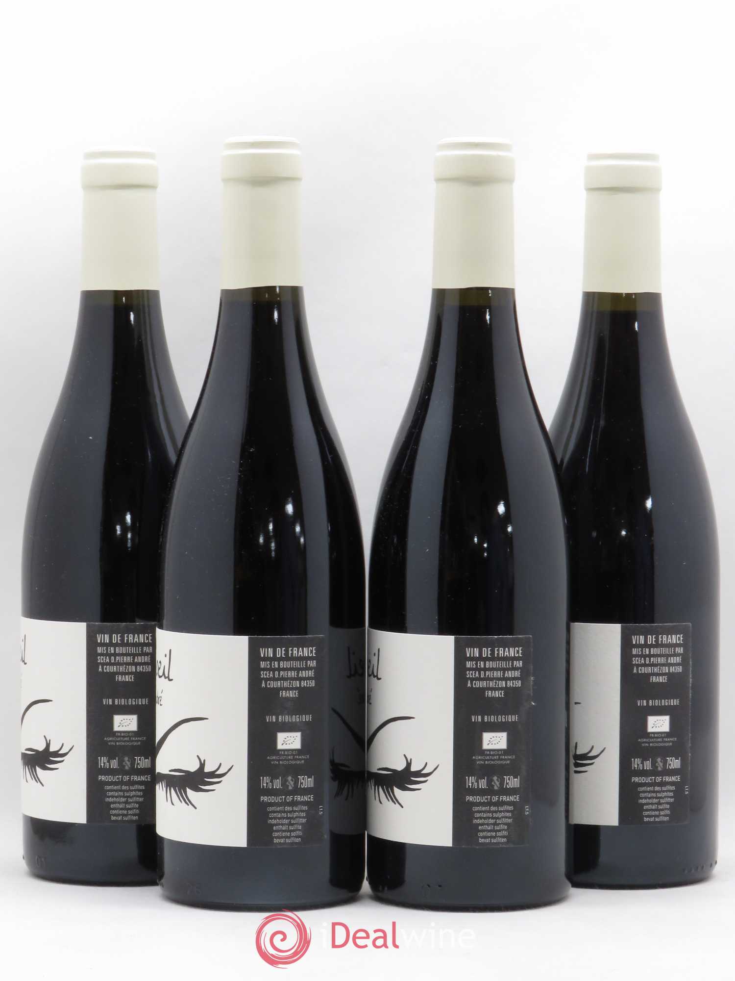 Vin de France Clin d'Oeil Pierre André (Domaine) 2015 - Lot de 4 bouteilles - 1