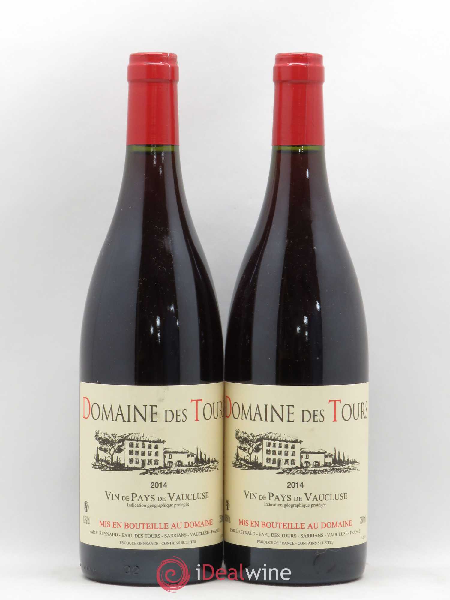 Vaucluse (Vin de Pays de Vaucluse) Domaine des Tours Emmanuel Reynaud 2014 - Lot de 2 bouteilles - 0