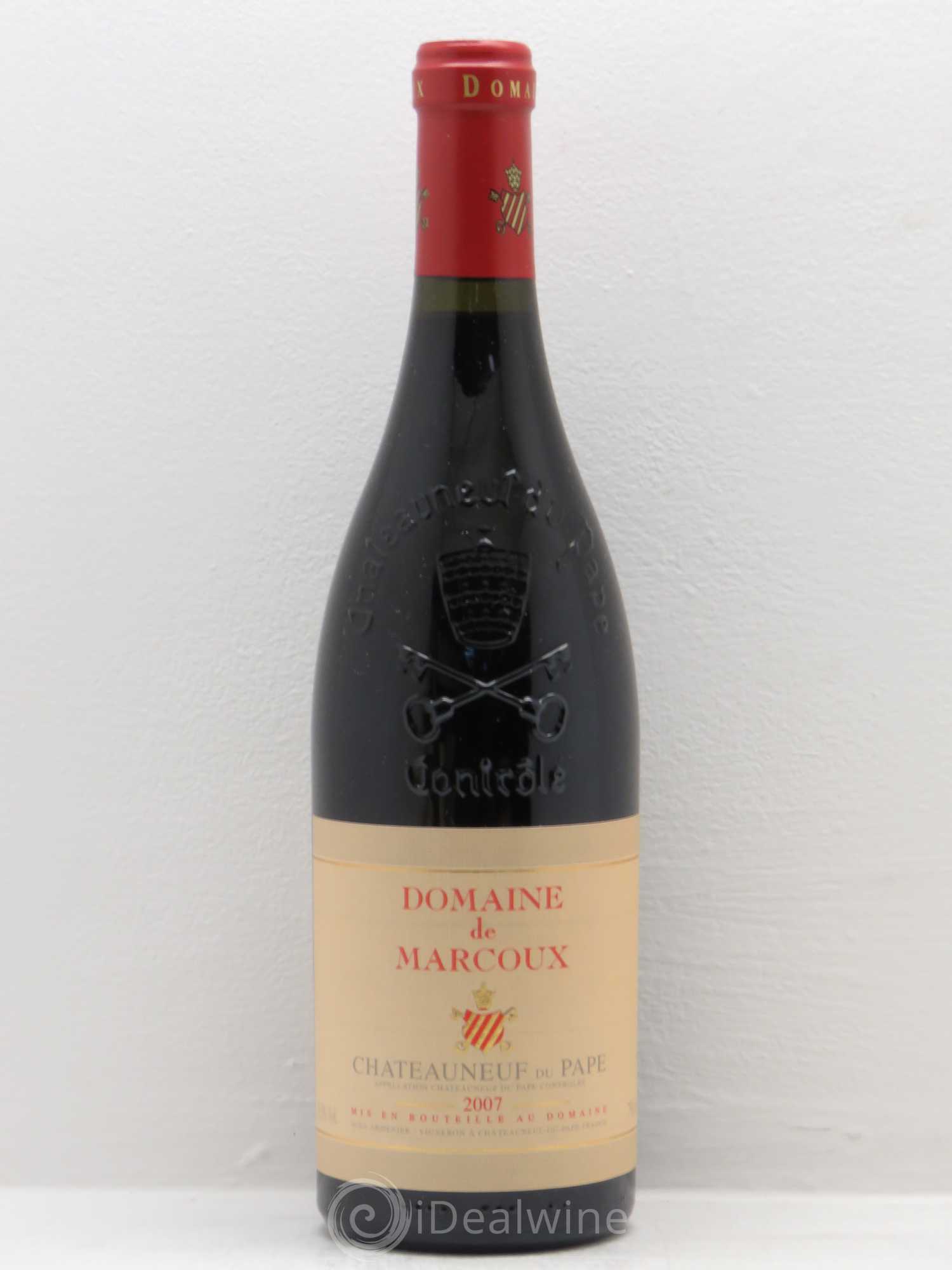 Châteauneuf-du-Pape Marcoux (Domaine de) 2007 - Lot de 6 bouteilles - 0