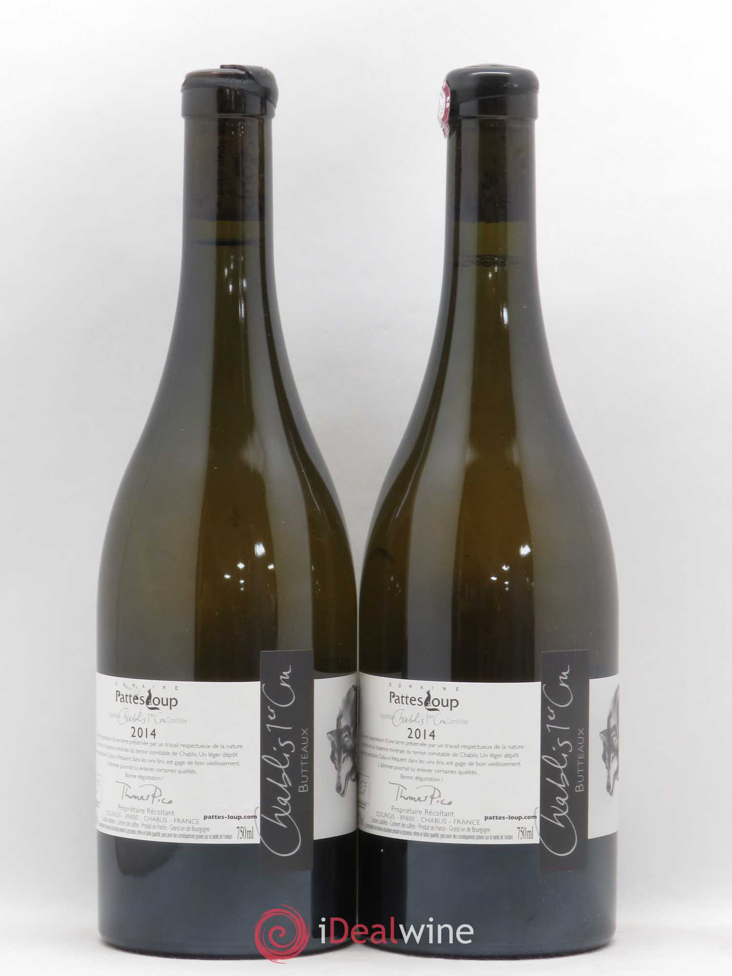 Chablis 1er Cru Butteaux Pattes Loup (Domaine) 2014 - Lot de 2 bouteilles - 0