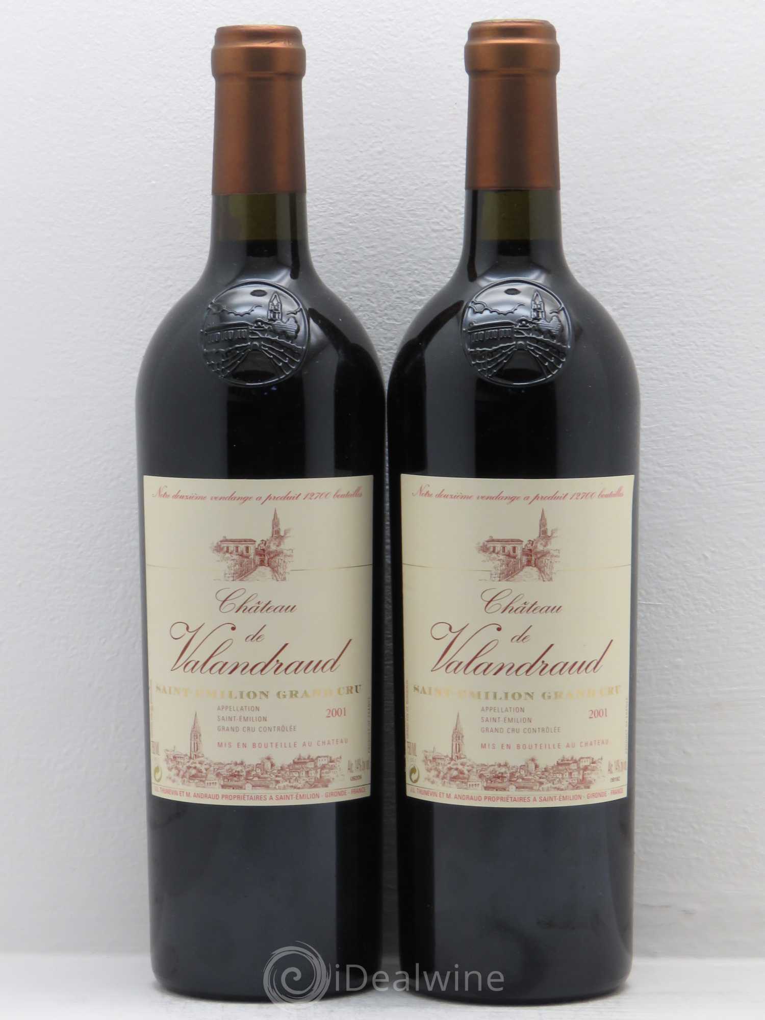 Château de Valandraud 2001 - Lot de 2 bouteilles - 0