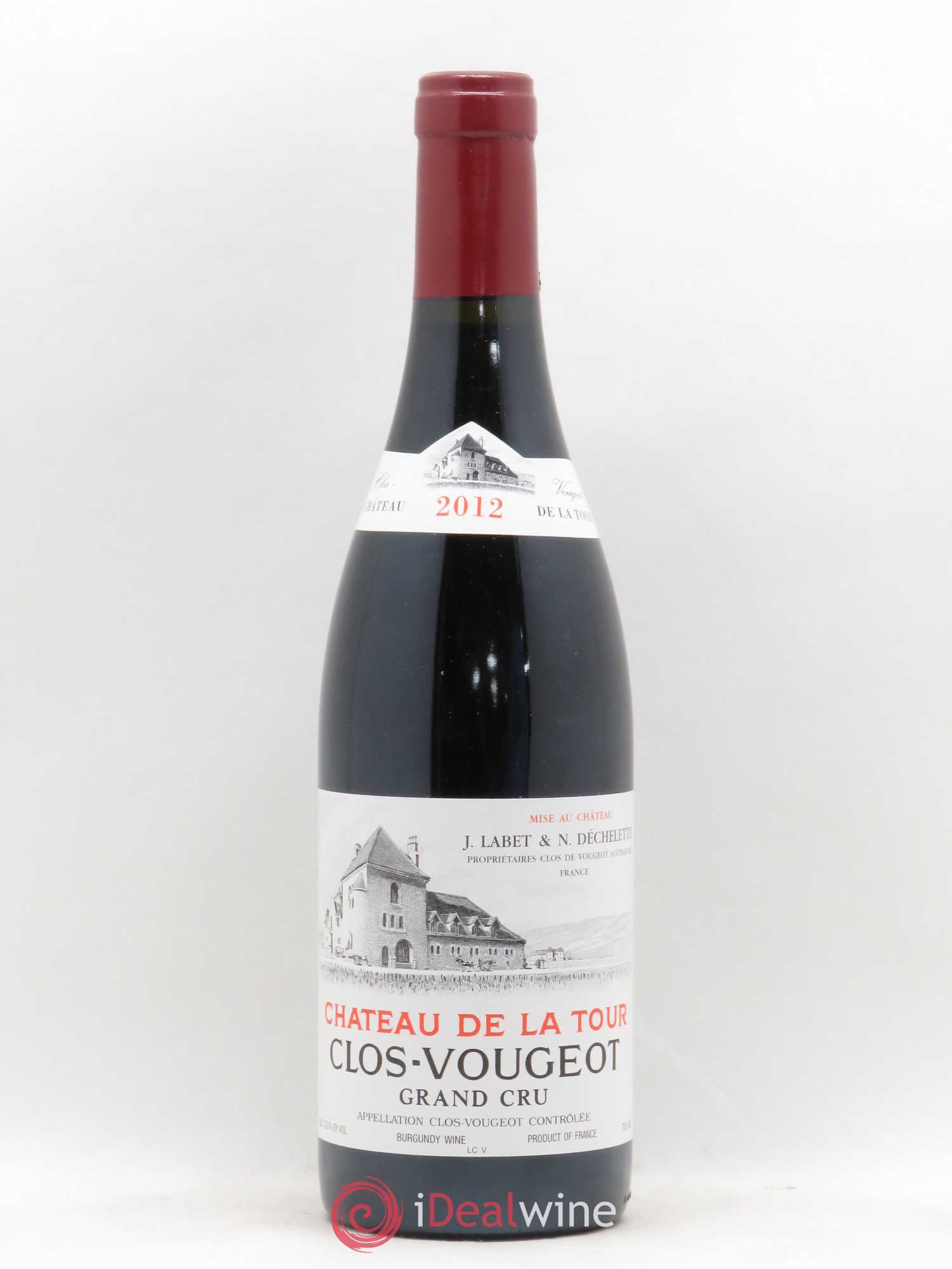 Clos de Vougeot Grand Cru Château de La Tour 2012 - Lot de 1 bouteille - 0