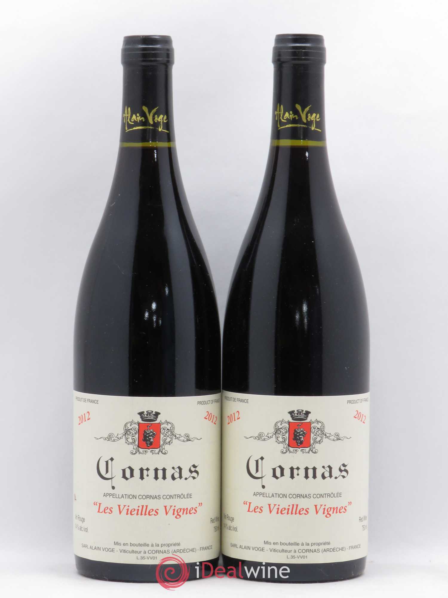 Cornas Les Vieilles Vignes Alain Voge (Domaine) 2012 - Lot de 2 bouteilles - 0