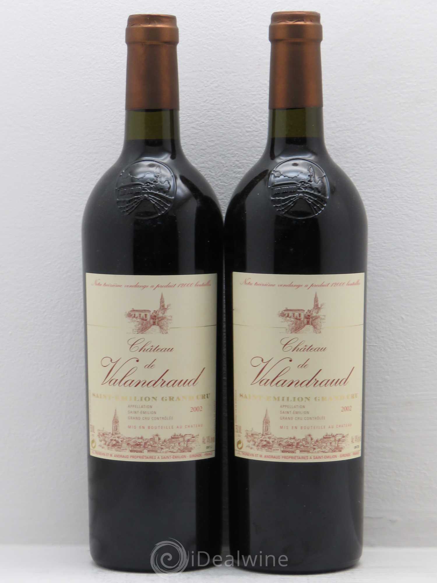 Château de Valandraud 2002 - Lot de 2 bouteilles - 0