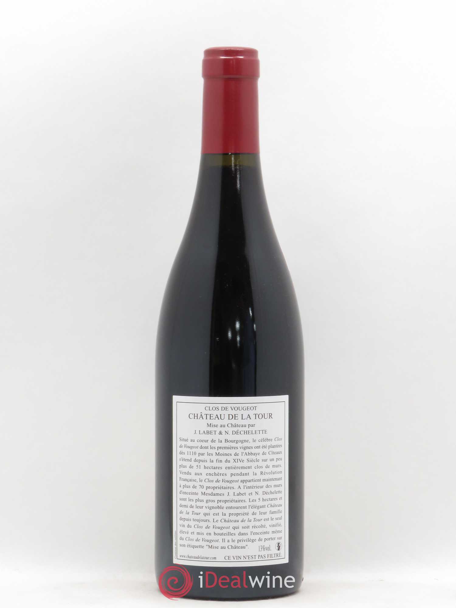 Clos de Vougeot Grand Cru Château de La Tour 2010 - Lot de 1 bouteille - 1